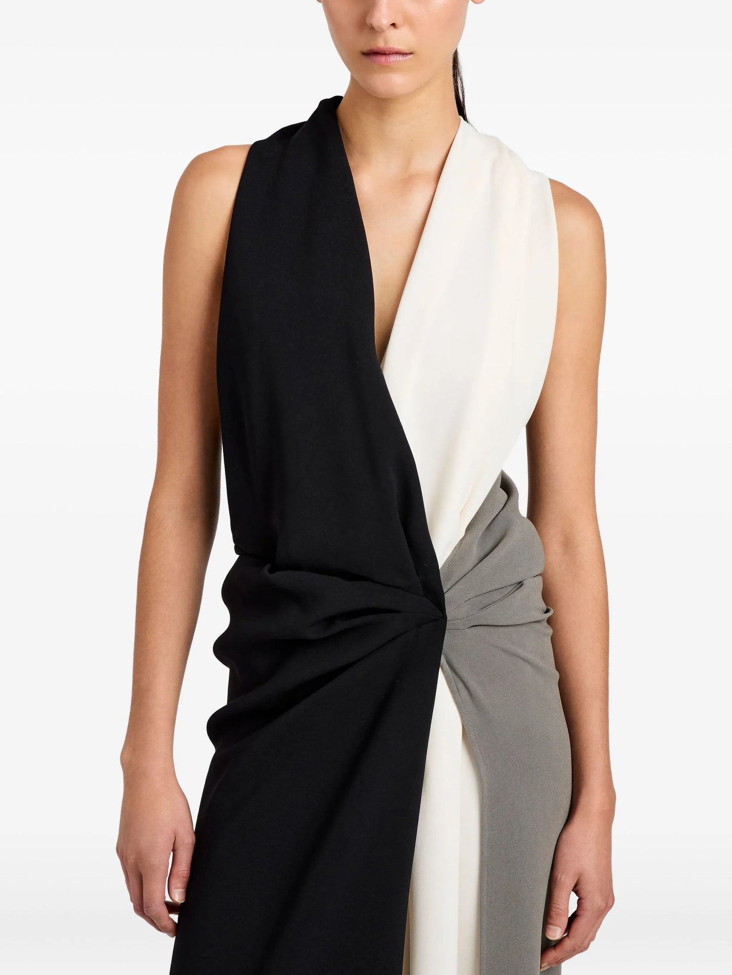 Elsa knotted midi dress