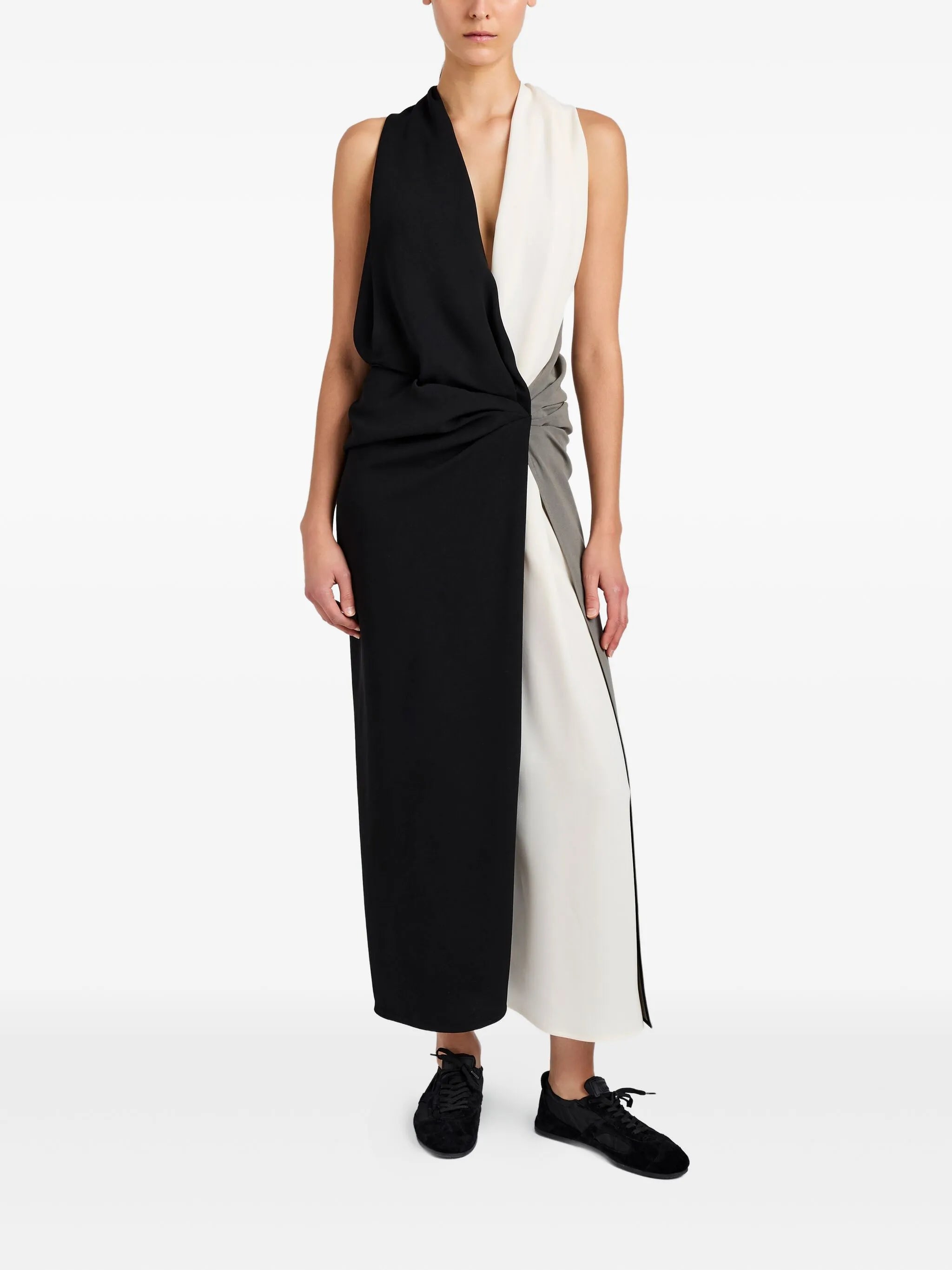 Elsa knotted midi dress