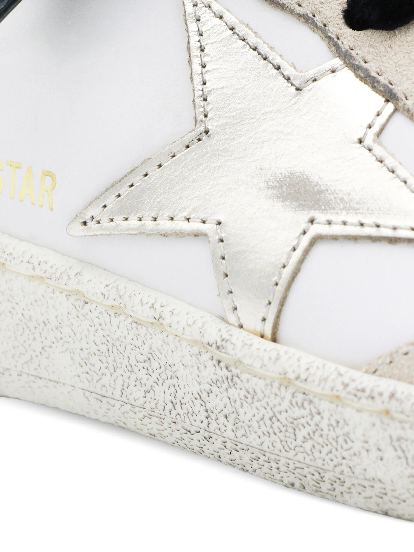 star-detail leather sneakers