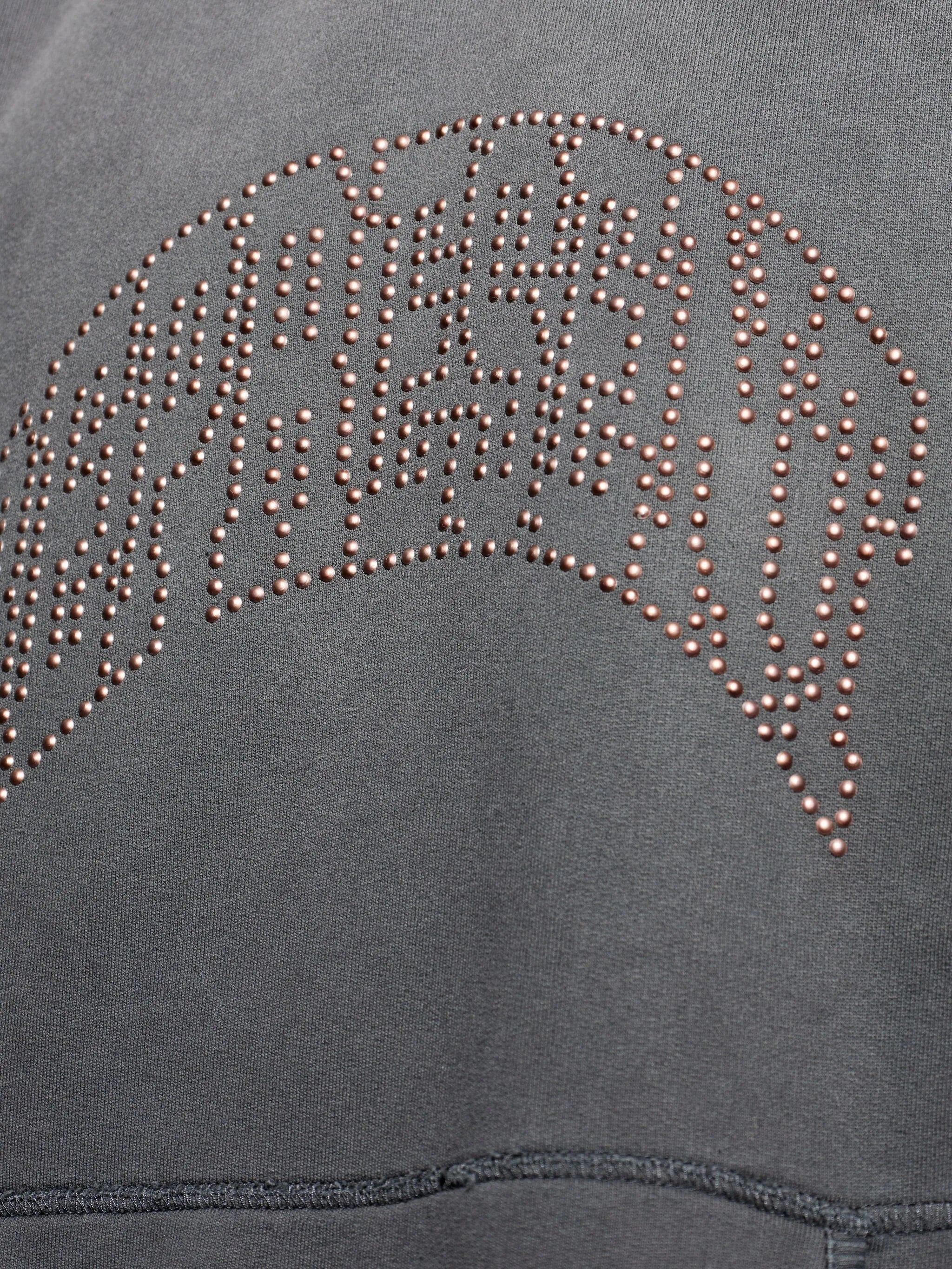 Studded hooded knitwear