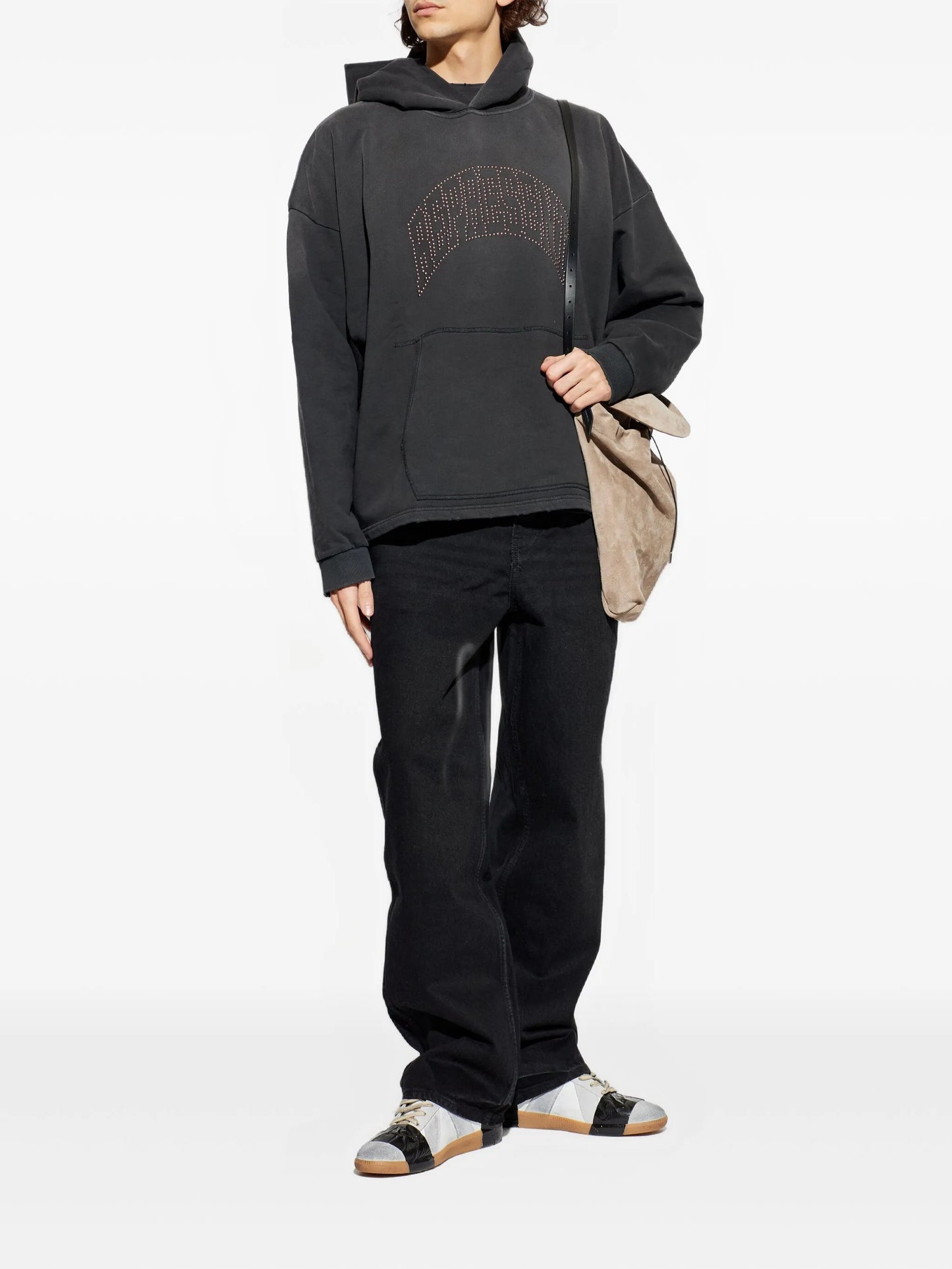 Studded hooded knitwear