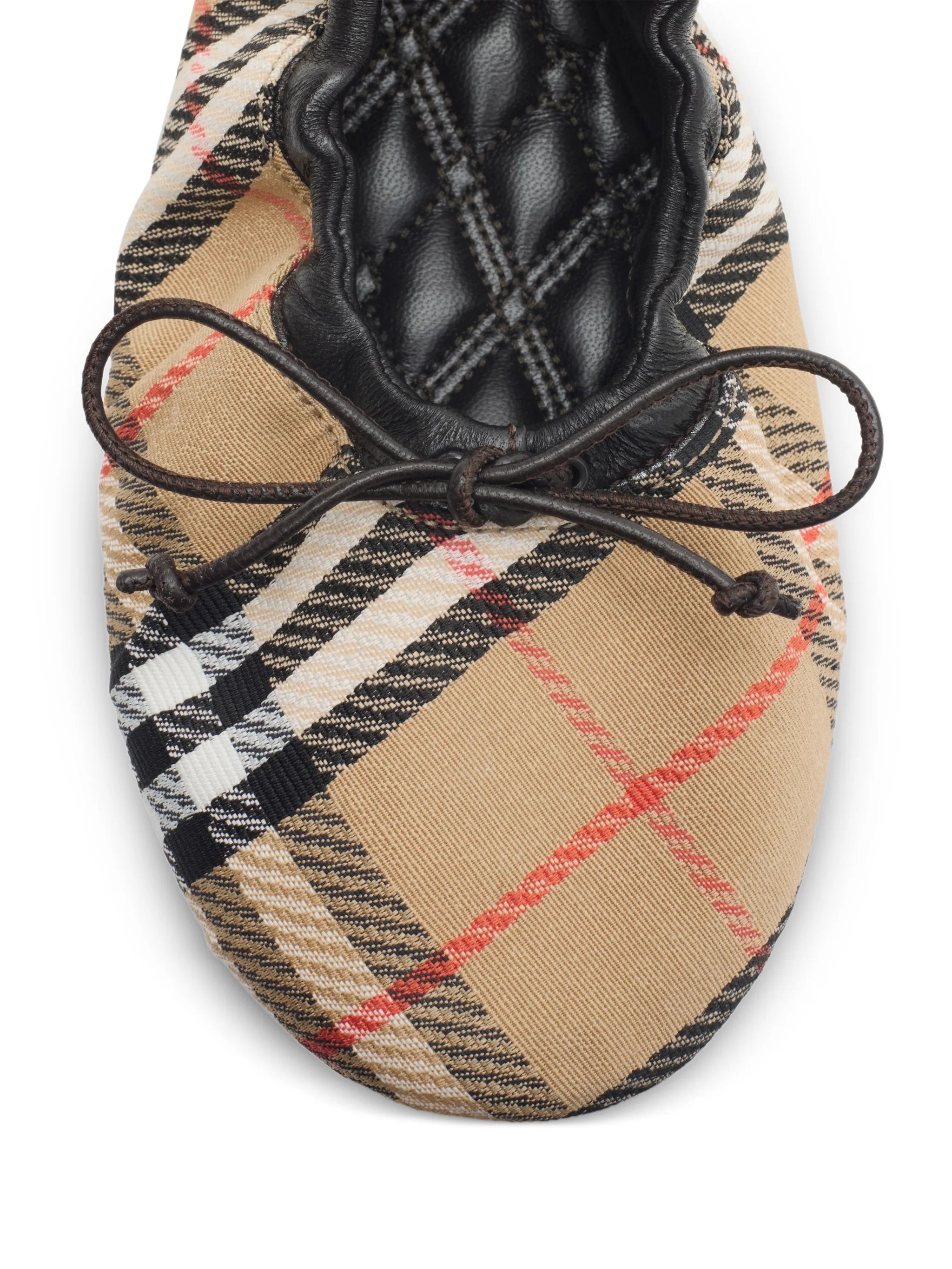 Check Fawn ballerinas