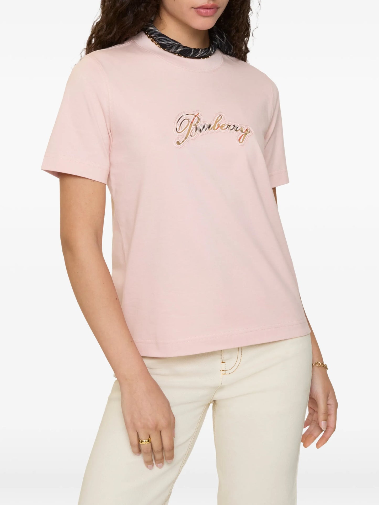 cursive logo cotton t-shirt