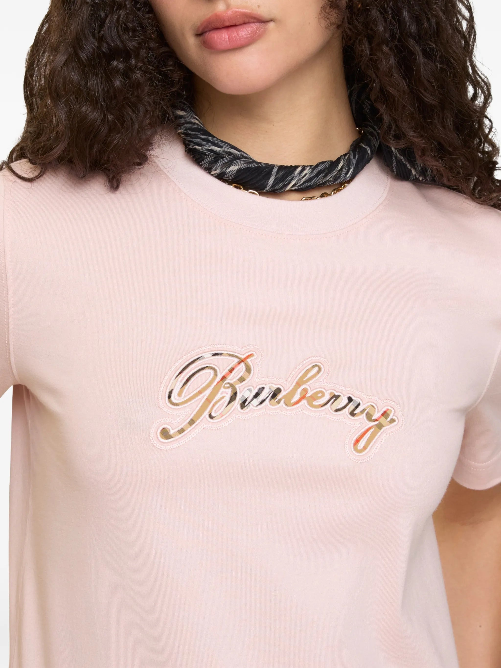 cursive logo cotton t-shirt