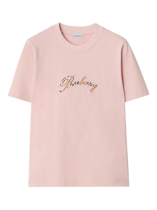 cursive logo cotton t-shirt