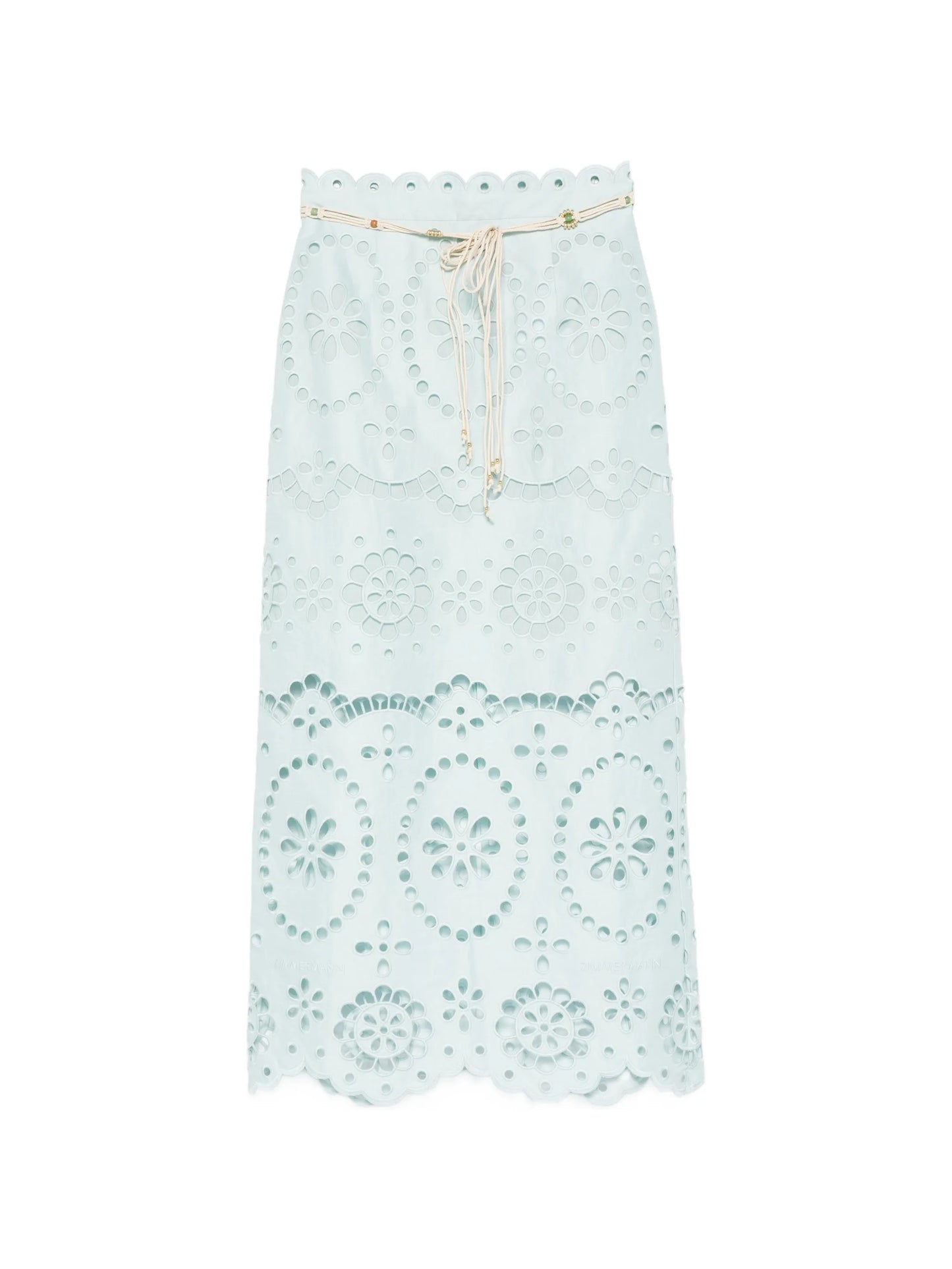 Awaken embroidered midi skirt