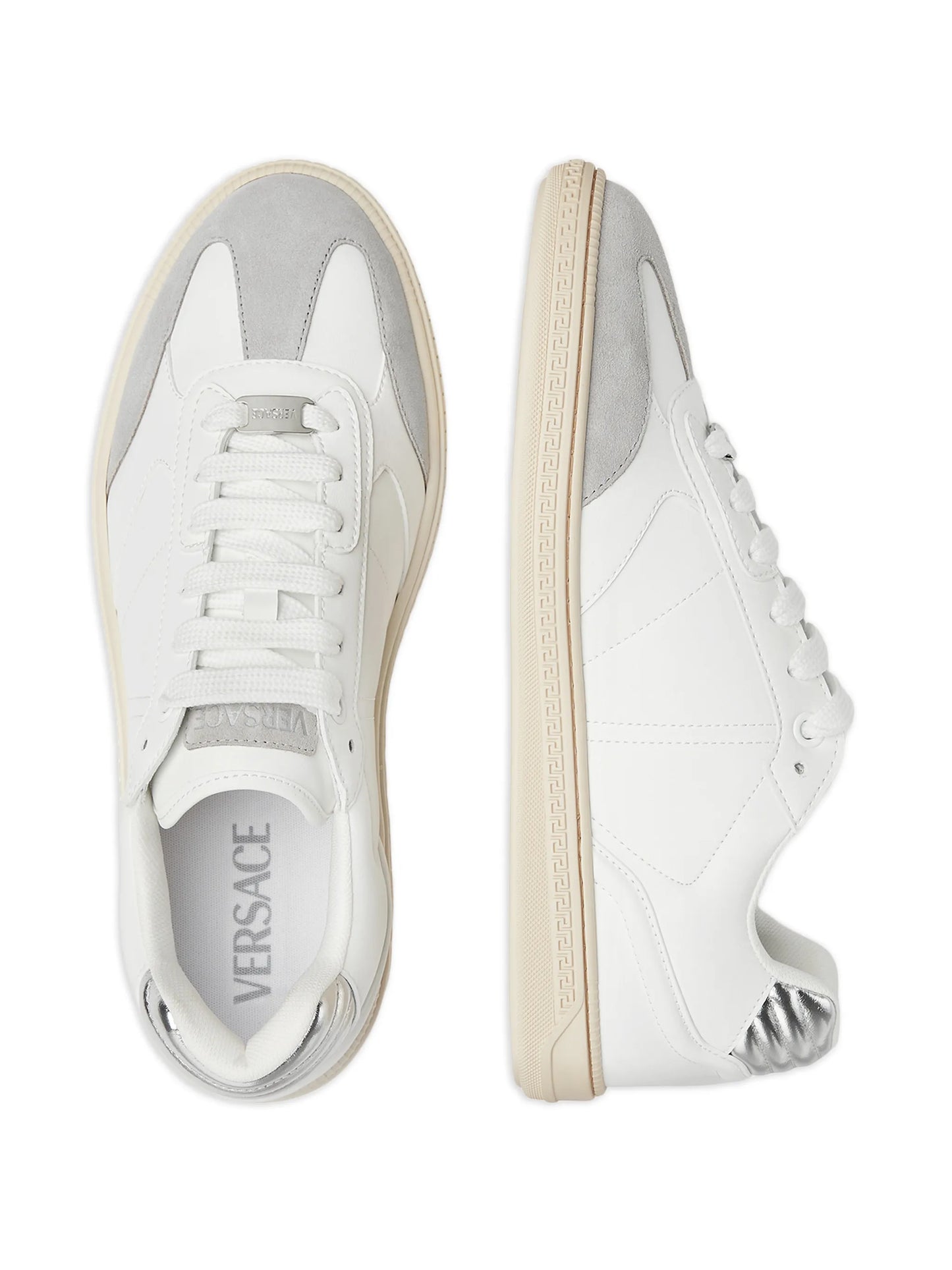 Greca-motif panelled sneakers