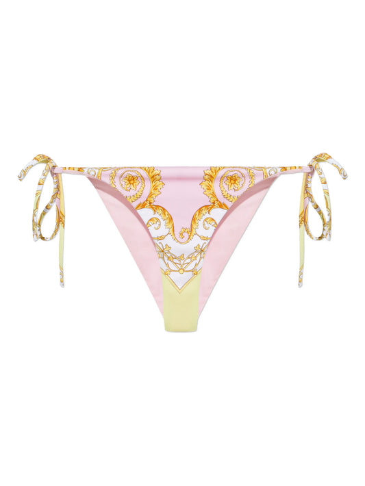 printed tie-side bikini bottom