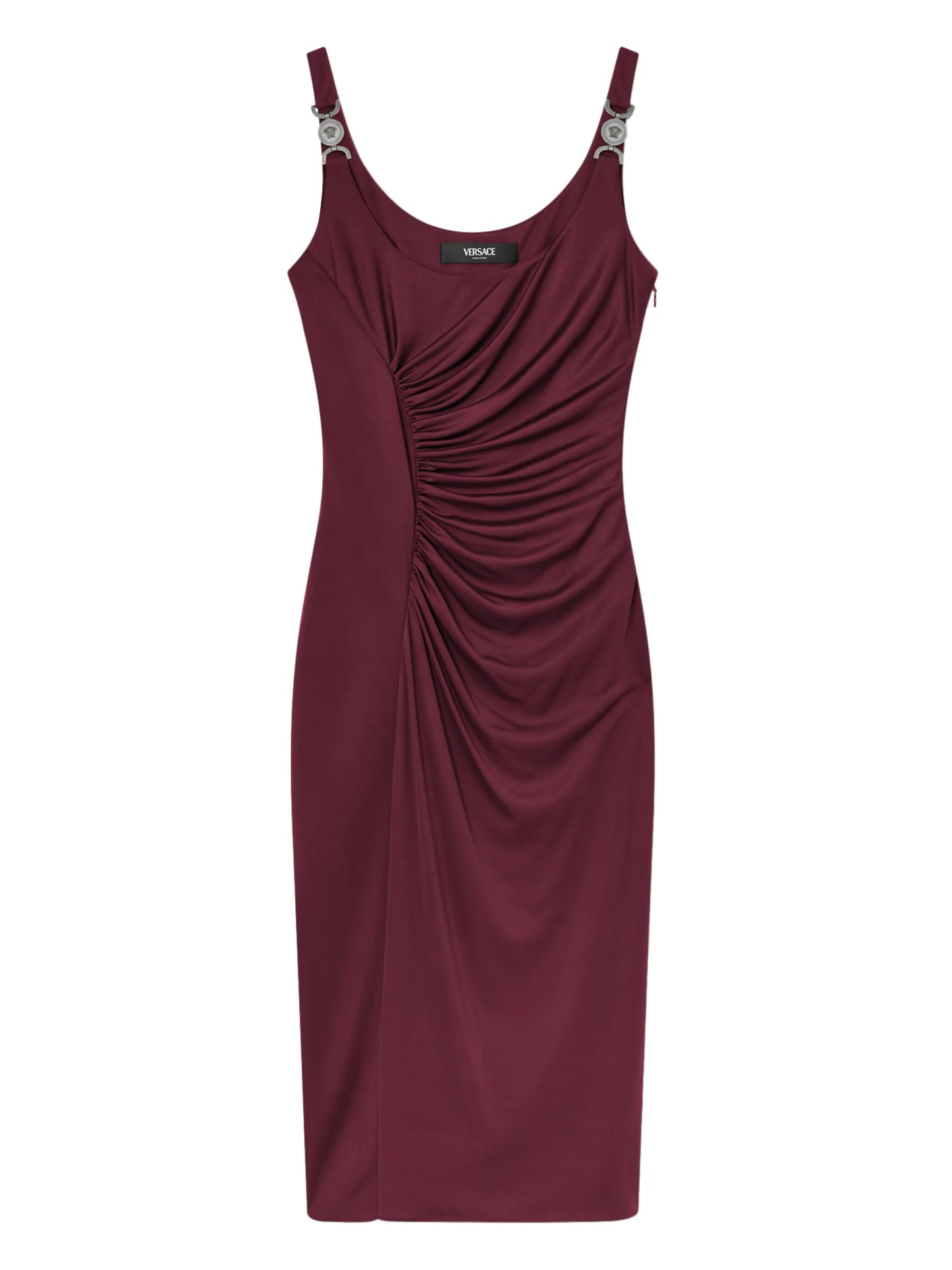 Medusa-hardware midi dress