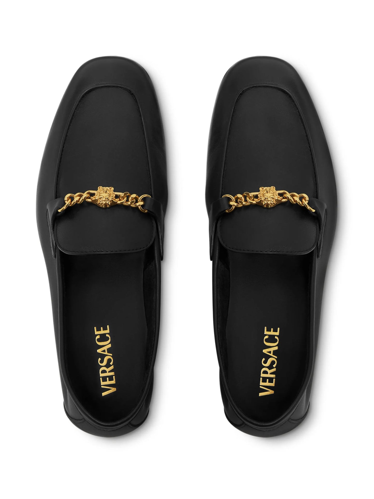 Medusa leather loafers