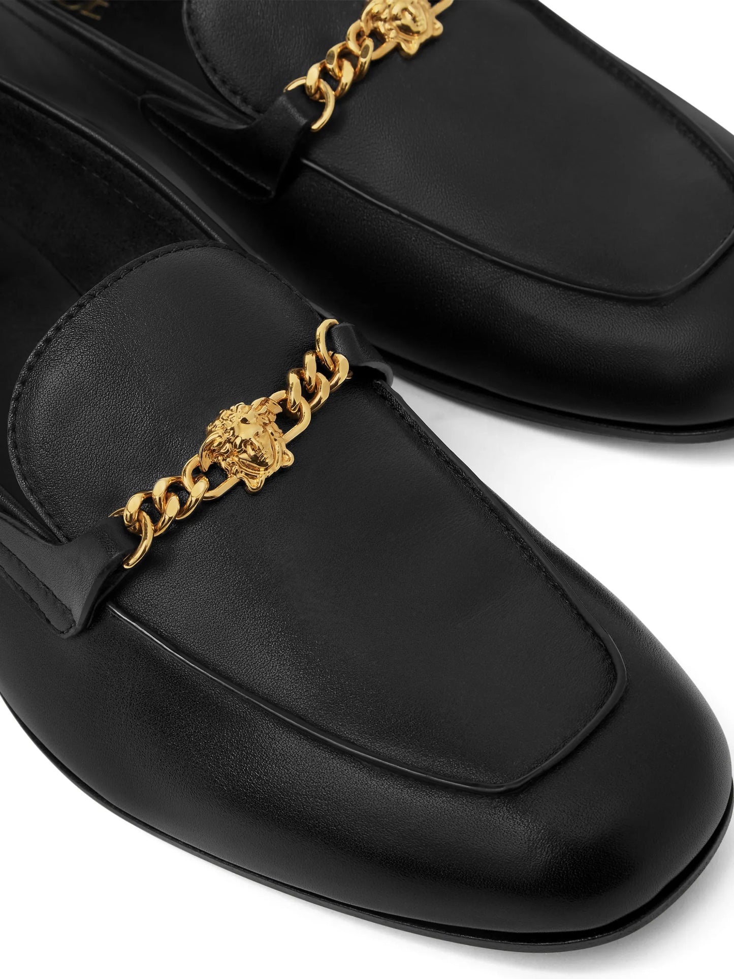 Medusa leather loafers