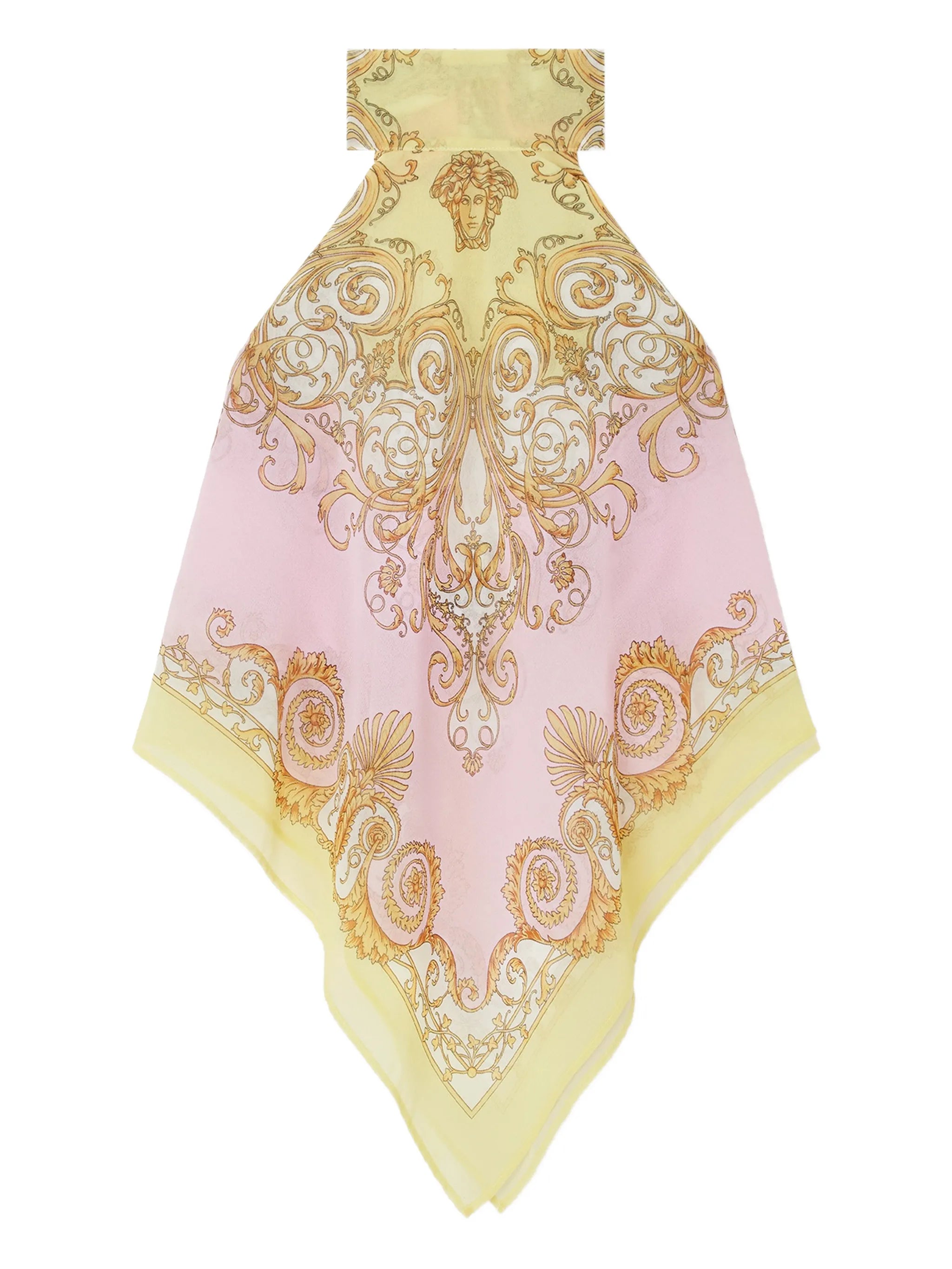 Barocco-print bikini top