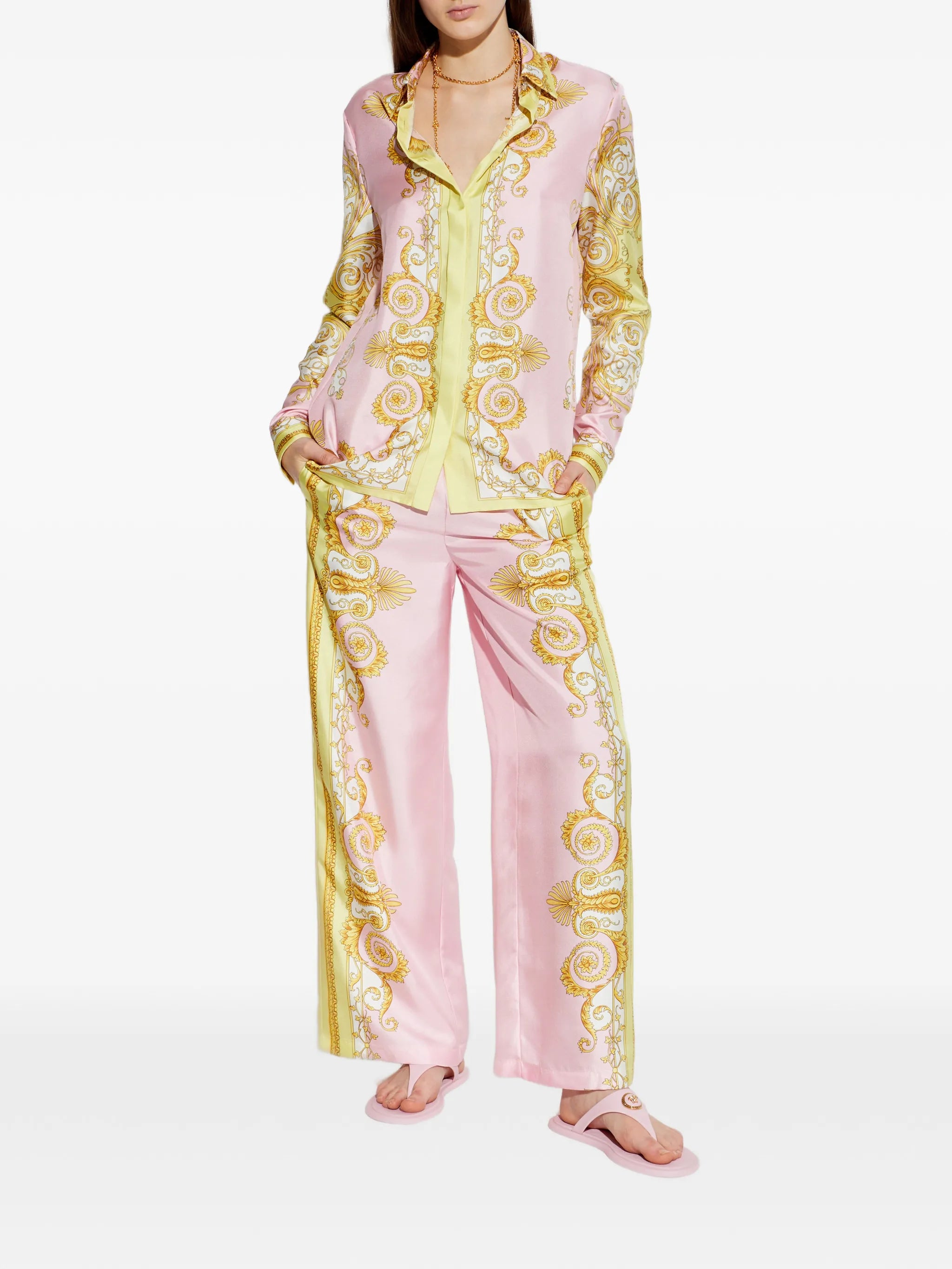 Spring Barocco-print shirt