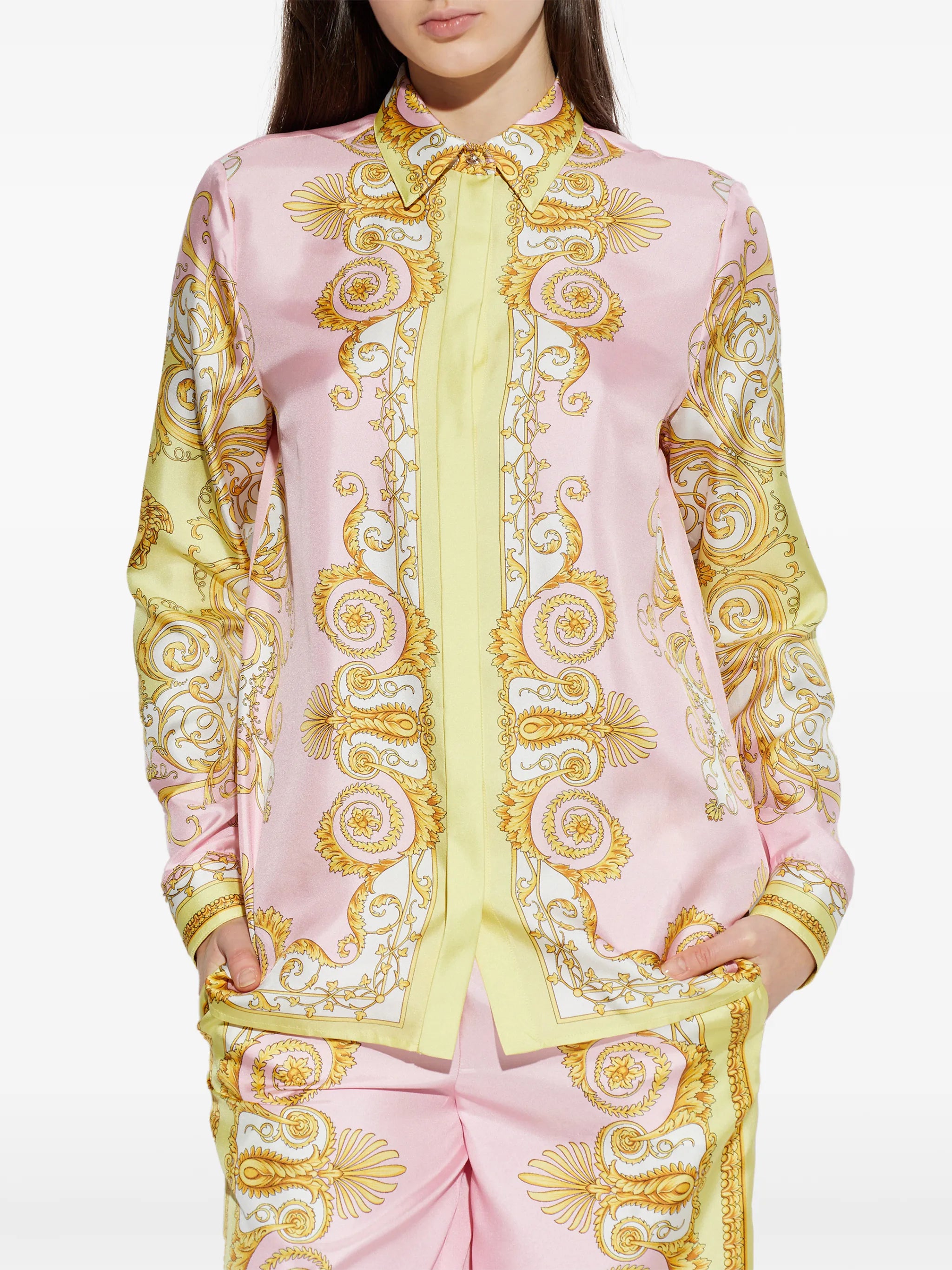 Spring Barocco-print shirt