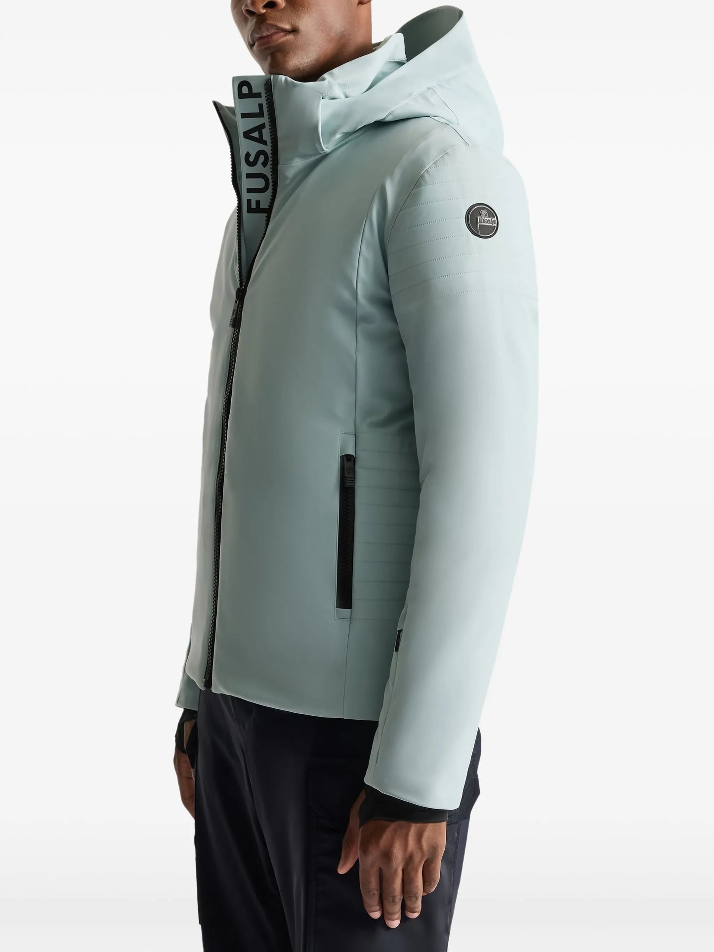 Powder hooded ski jacket