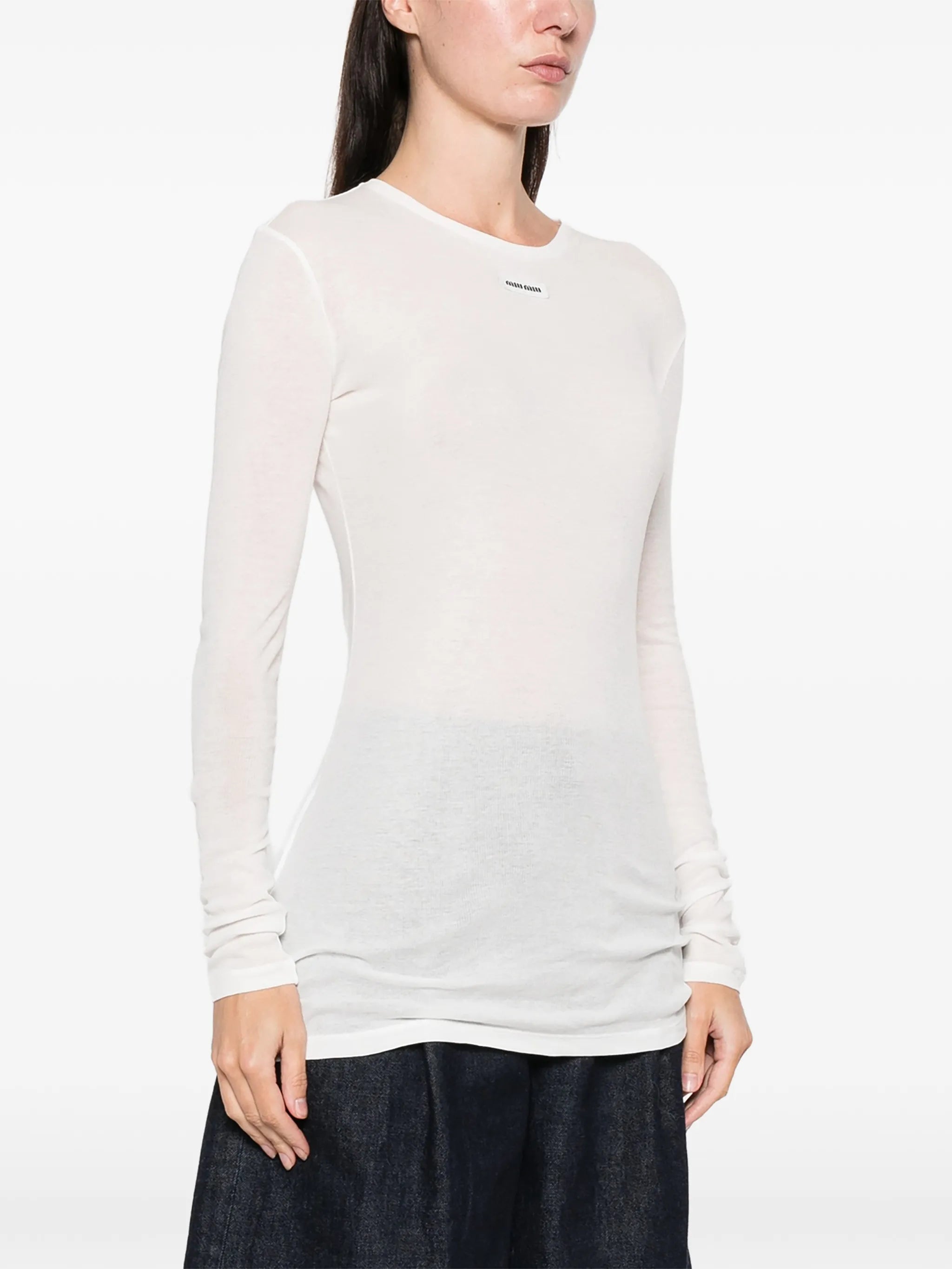 ribbed knit jersey dress