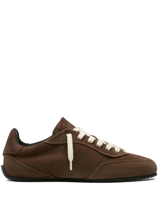 suede lace-up sneakers