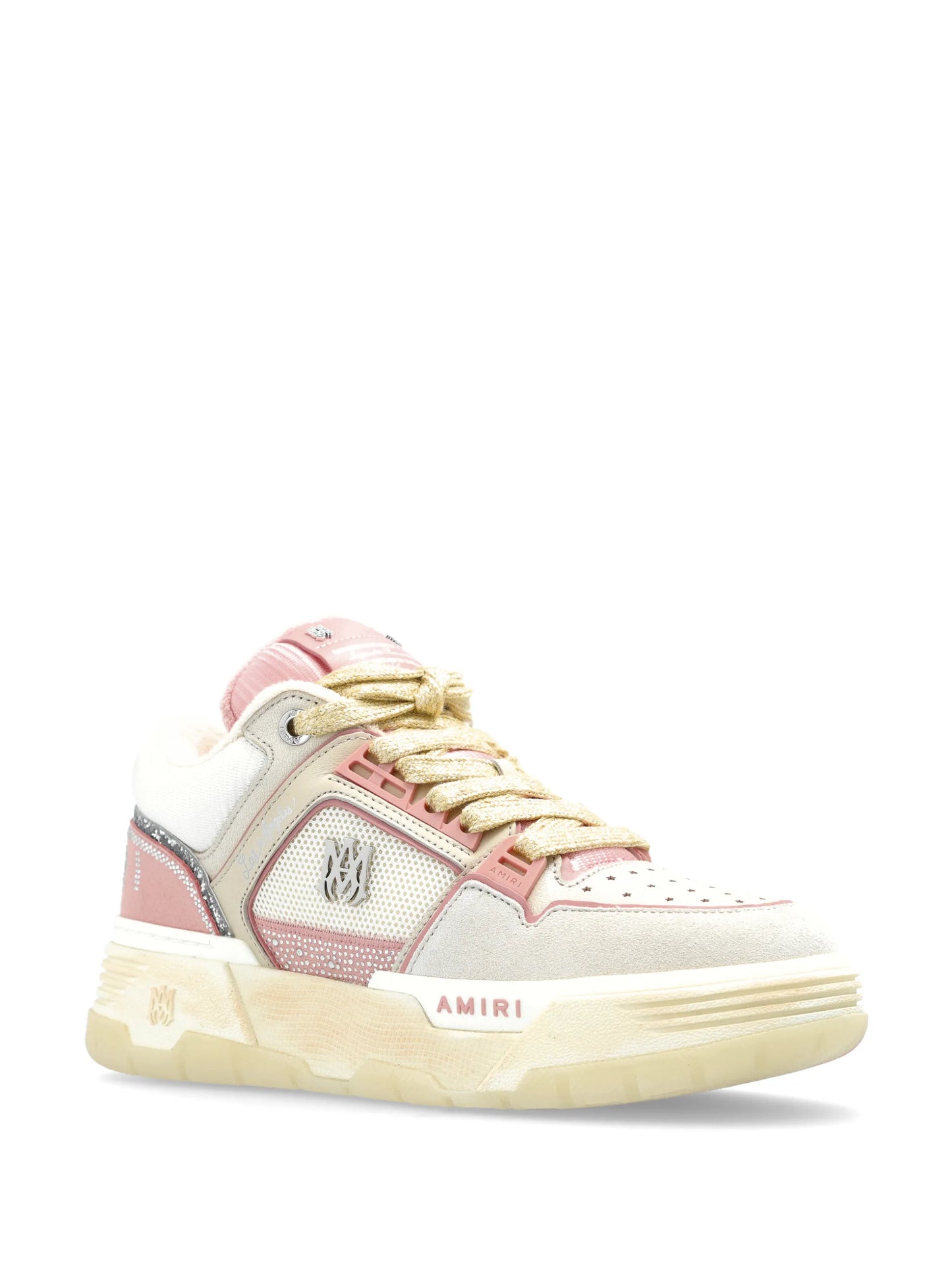 MA-1 glitter-embellished sneakers