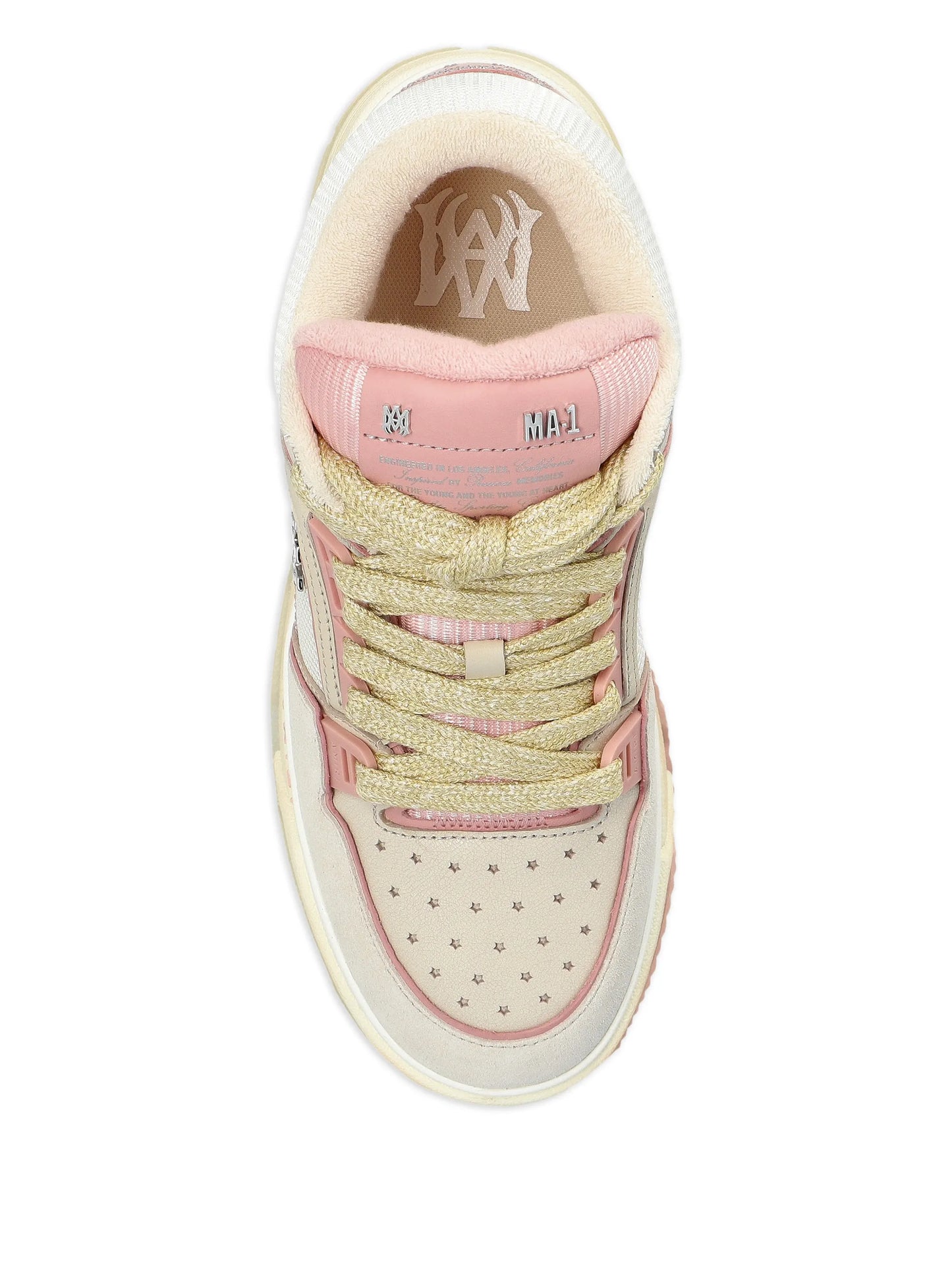 MA-1 glitter-embellished sneakers