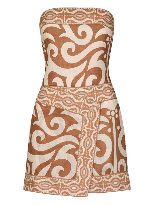 Raíz Ritual patterned mini dress
