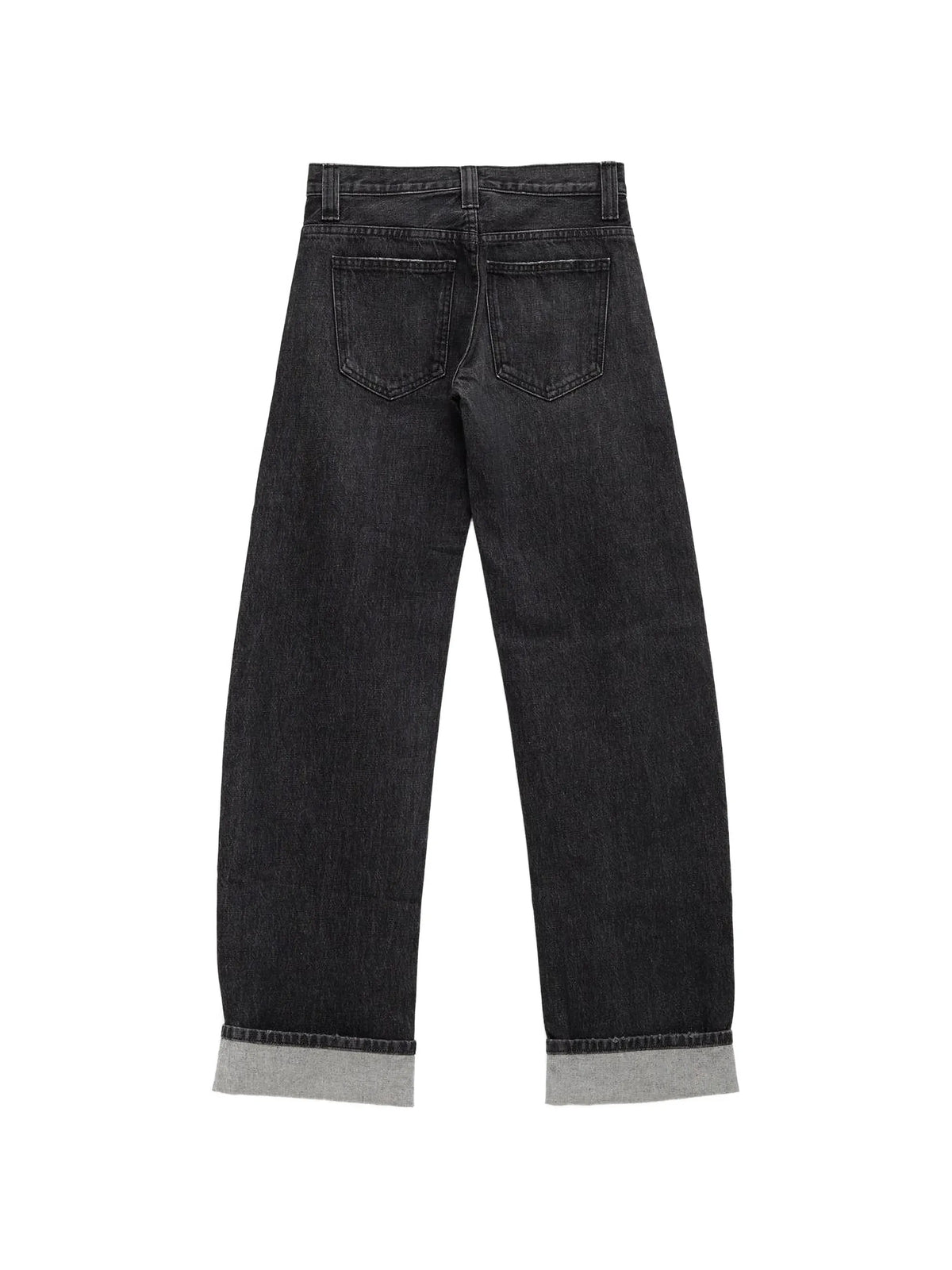 cuffed denim jeans
