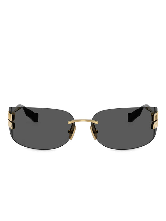 oval-frame sunglasses