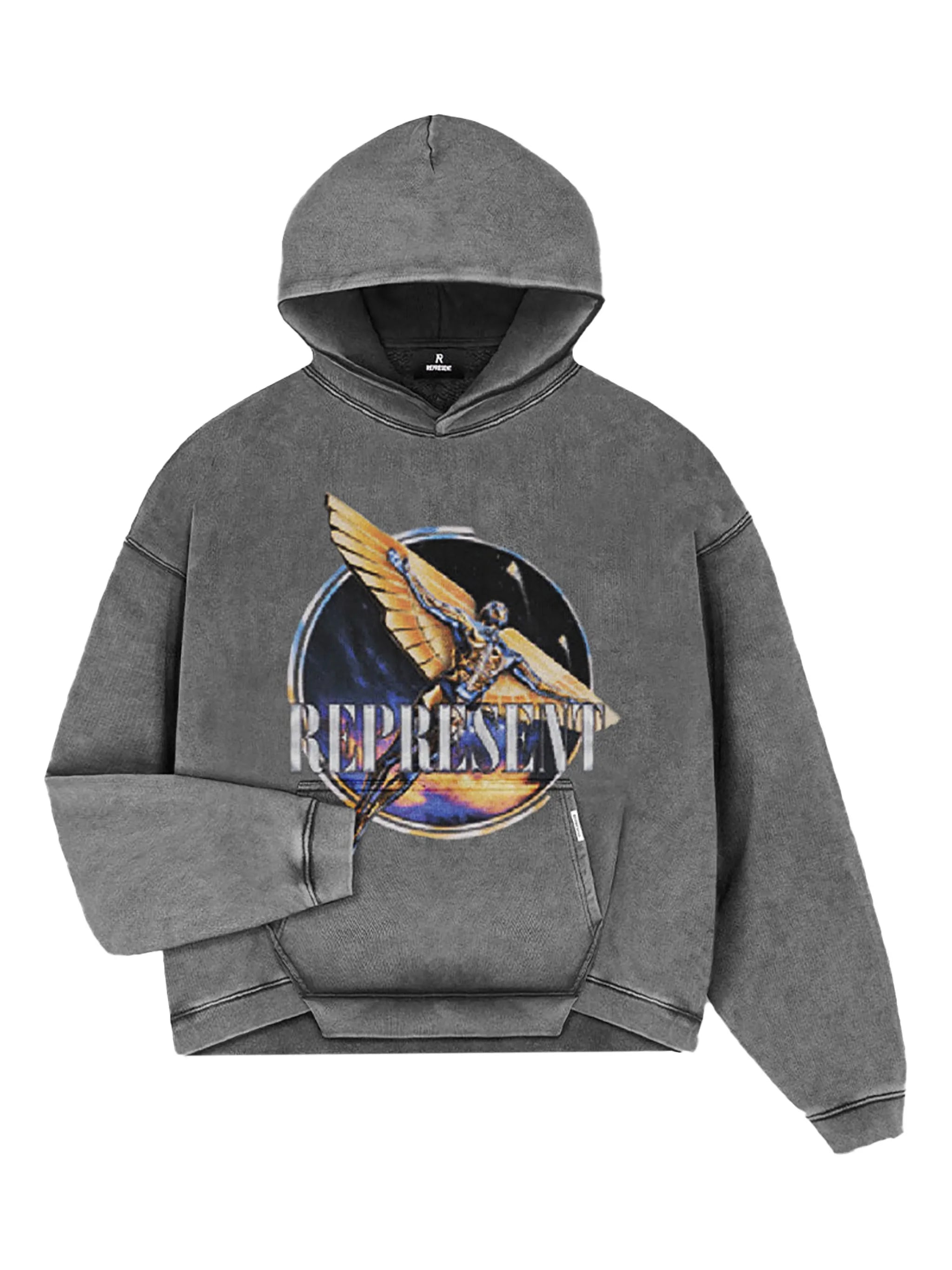 graphic-print hoodie