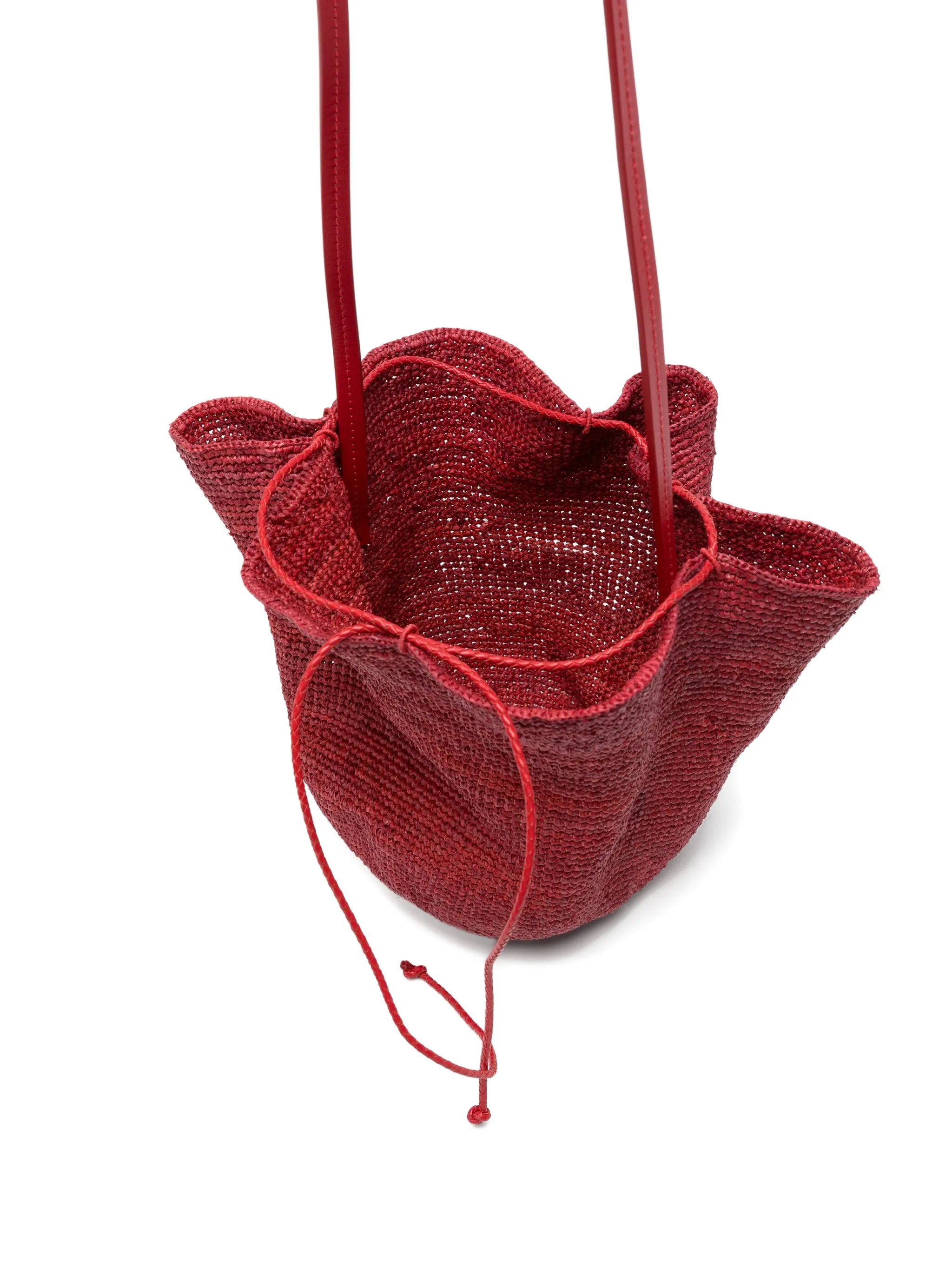 HatBag raffia bucket bag