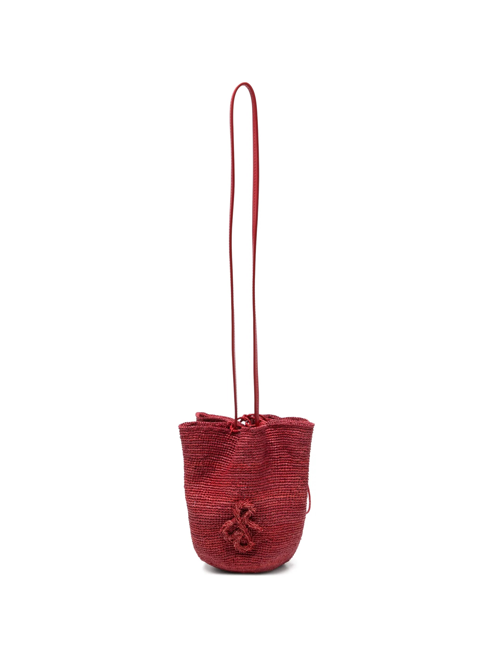 HatBag raffia bucket bag