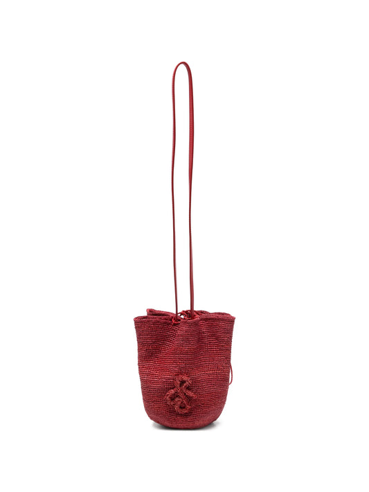 HatBag raffia bucket bag
