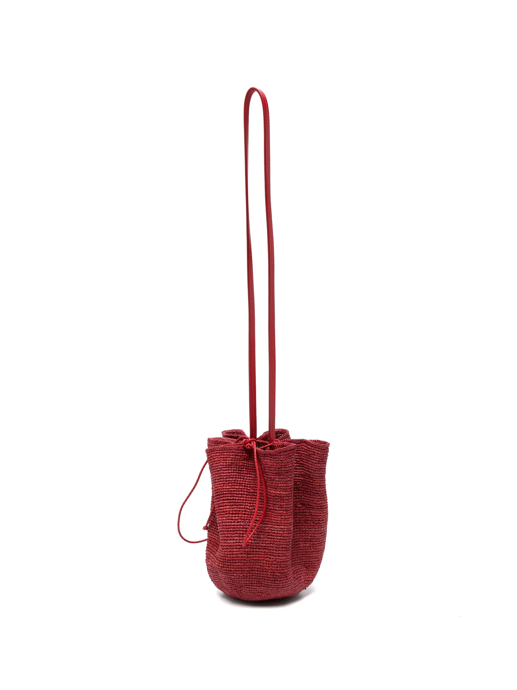 HatBag raffia bucket bag