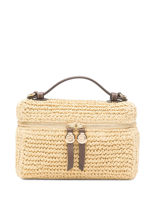 raffia mini bag