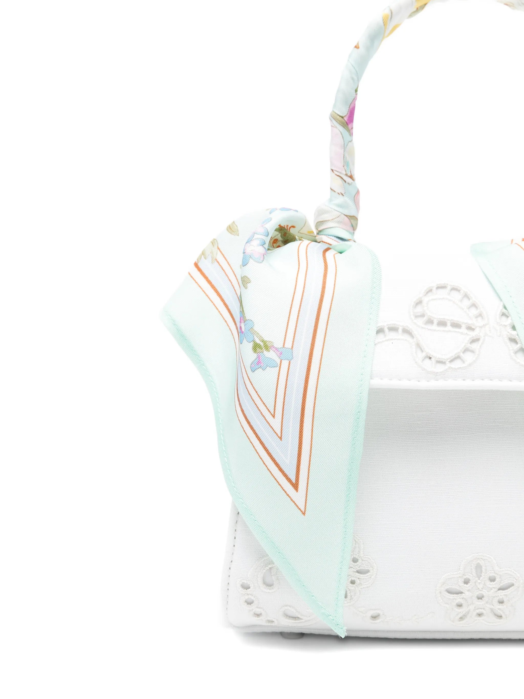 floral top handle mini bag