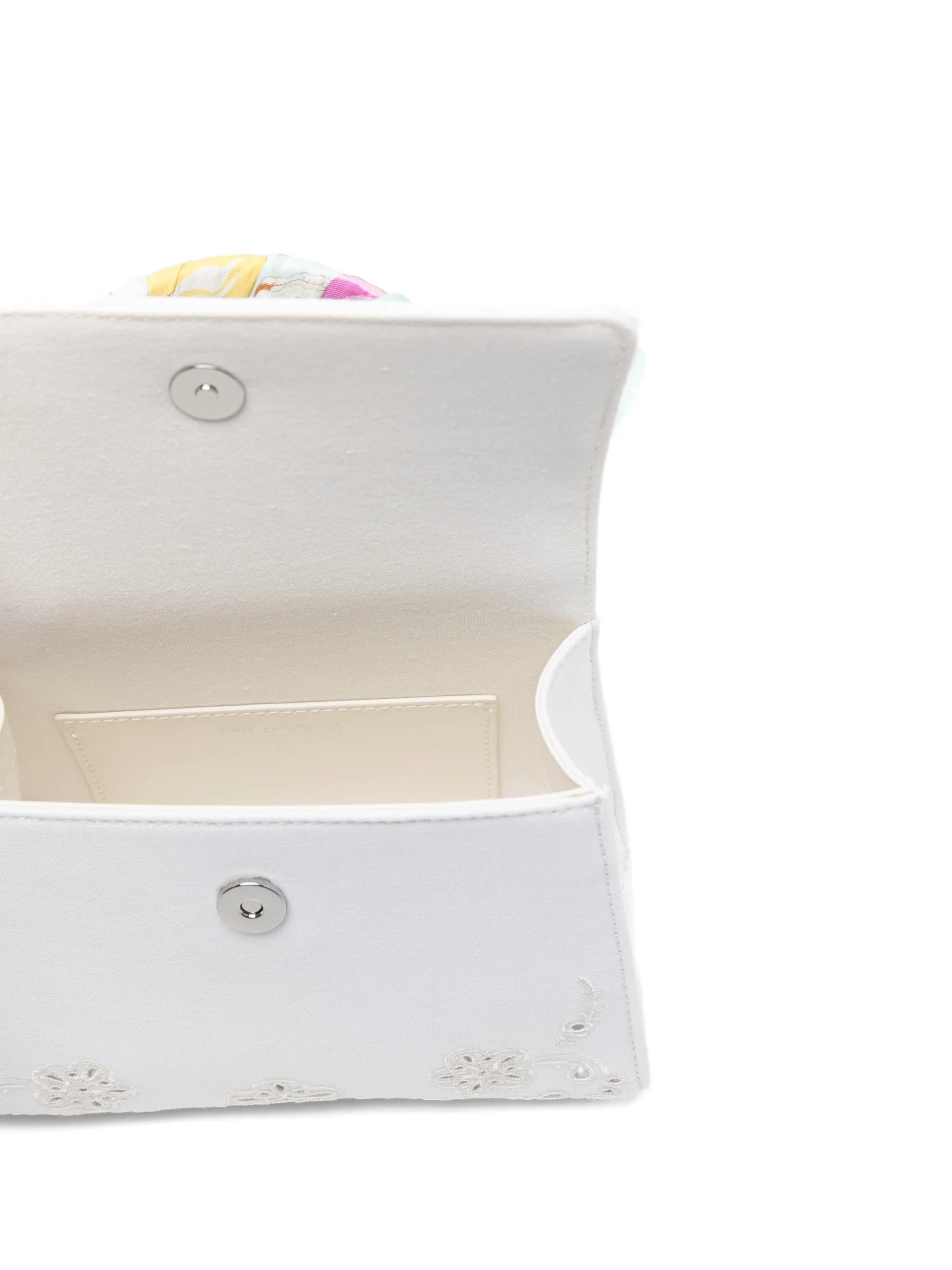 floral top handle mini bag