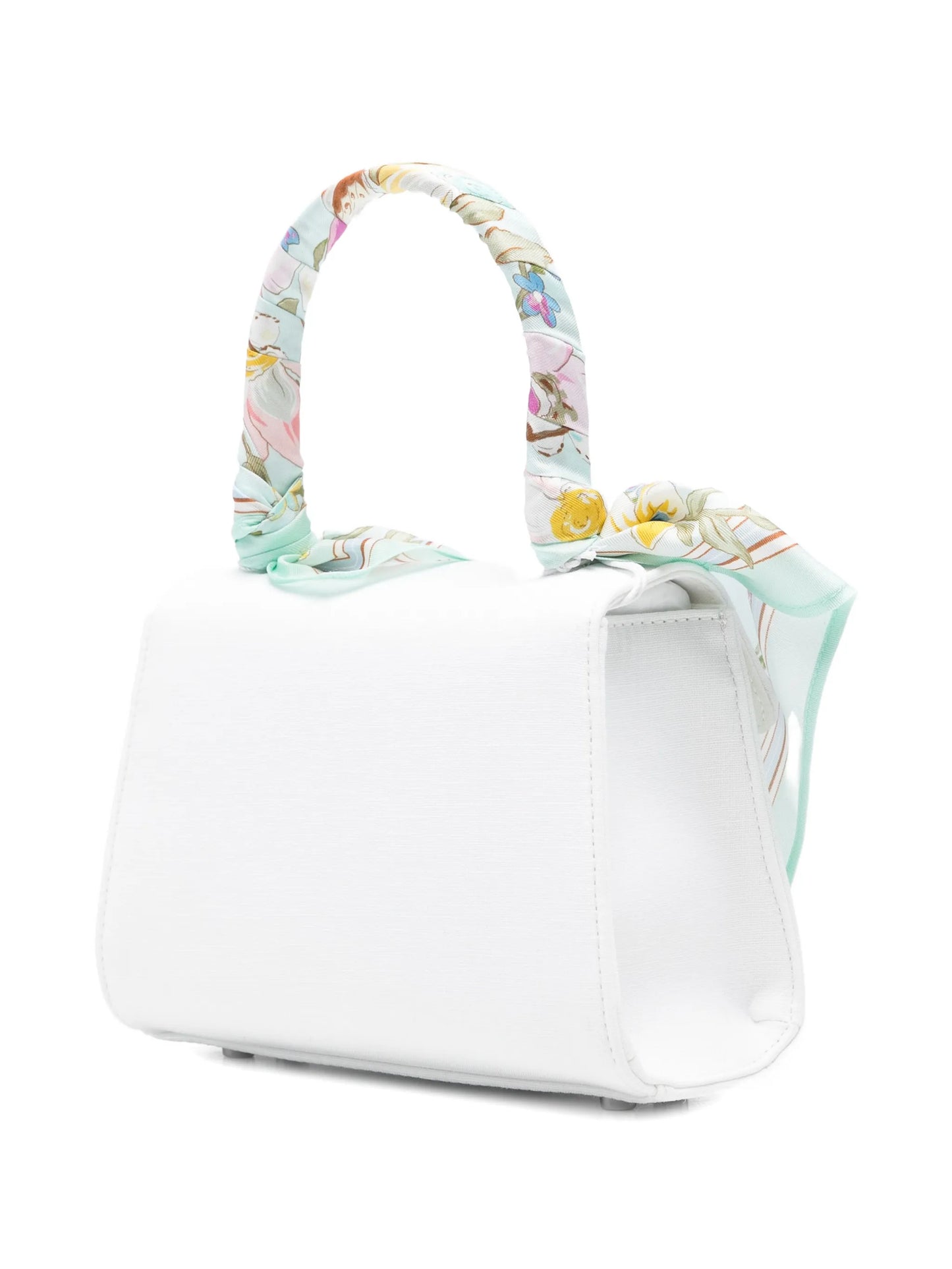 floral top handle mini bag