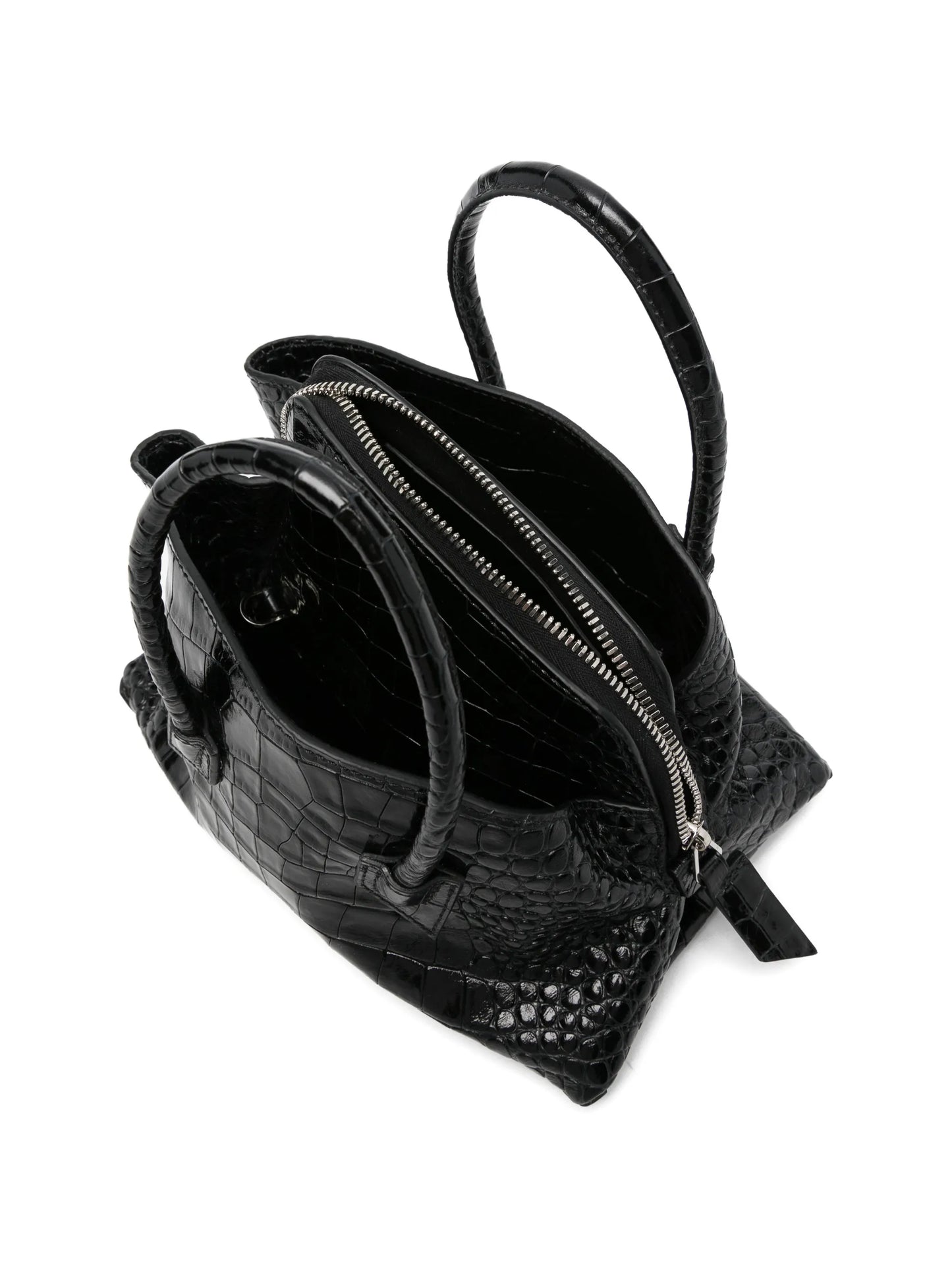 mini La Passeggiata crocodile-effect tote bag