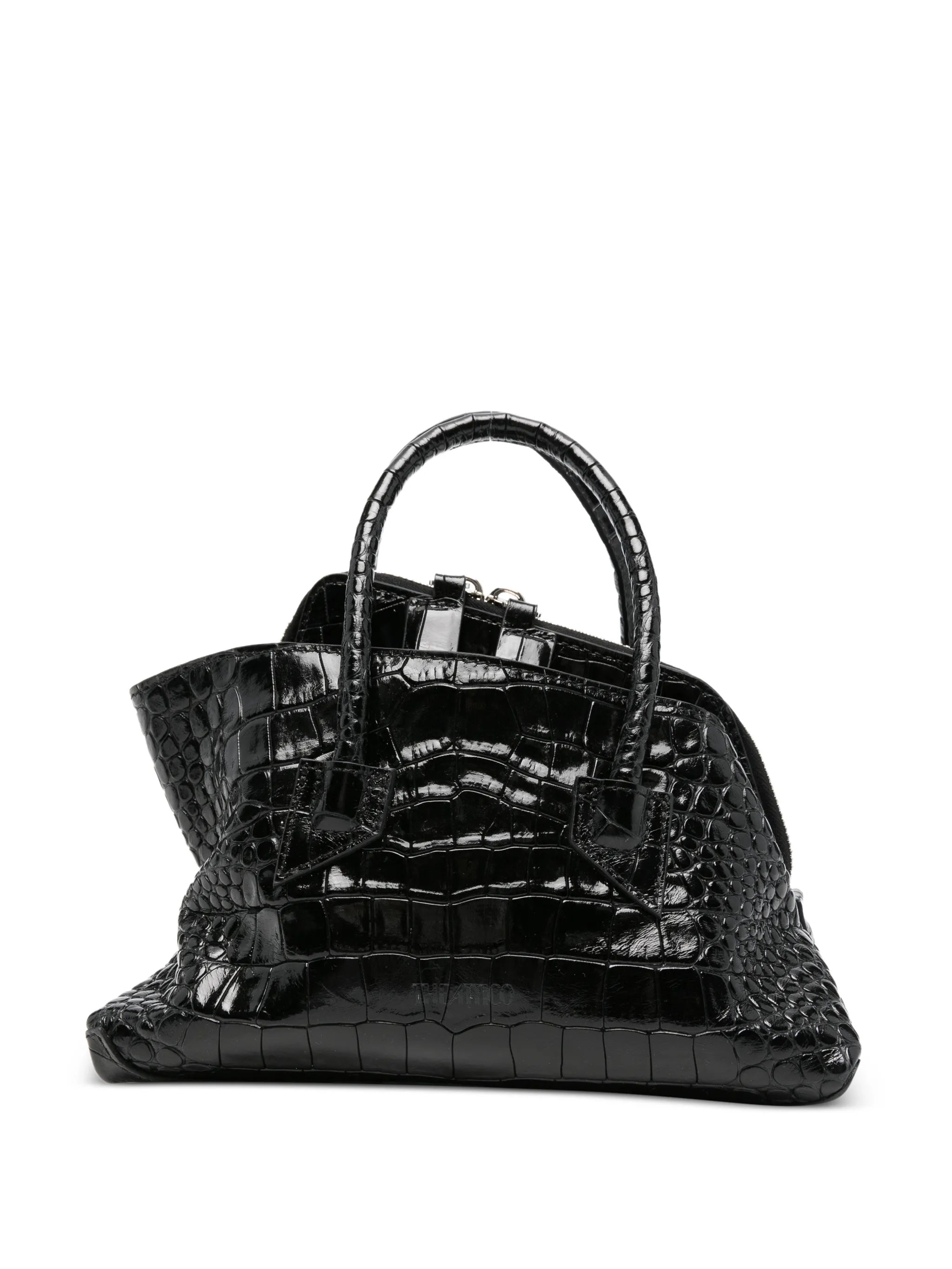 mini La Passeggiata leather tote bag