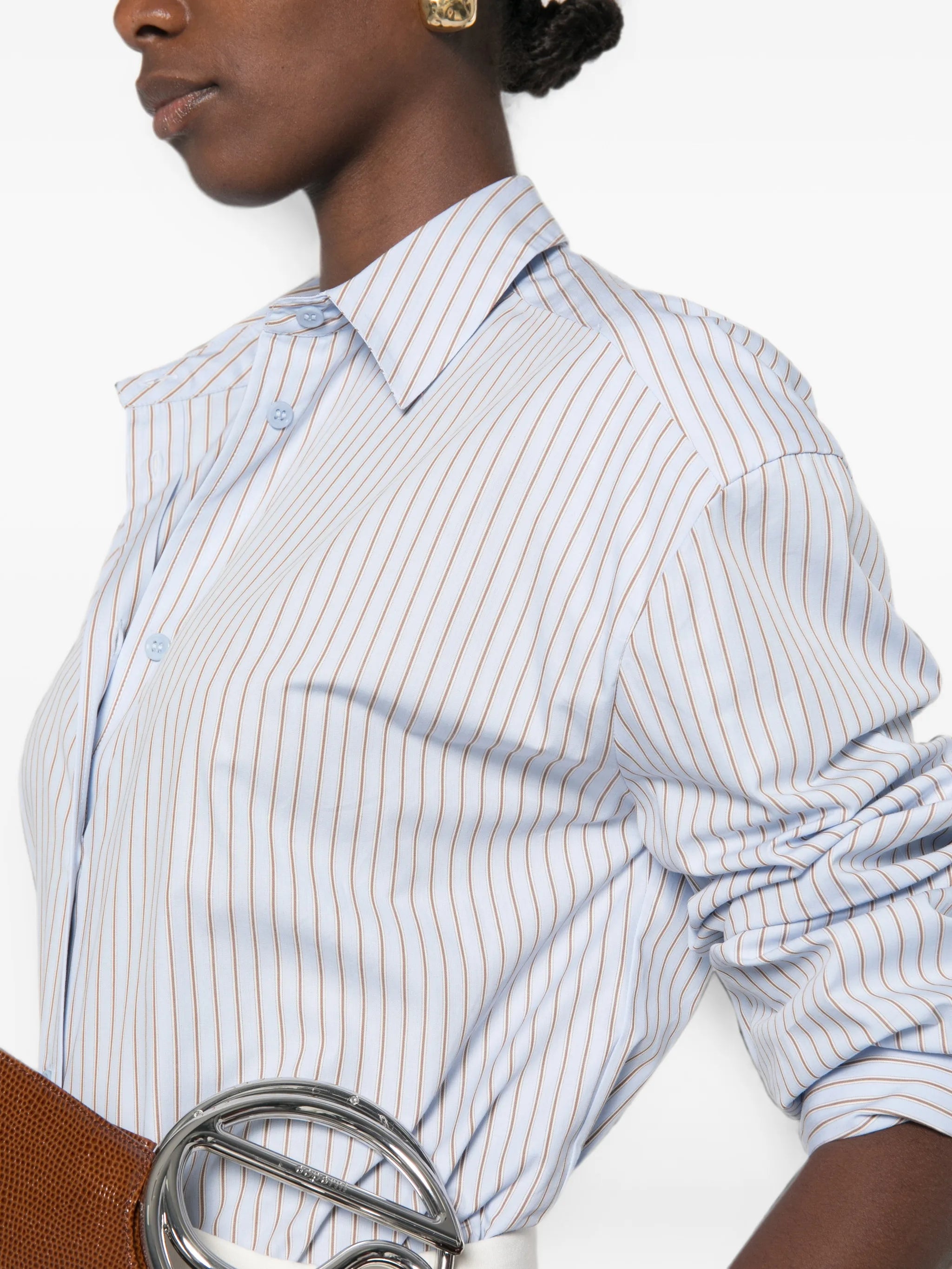 Oana striped-pattern shirt