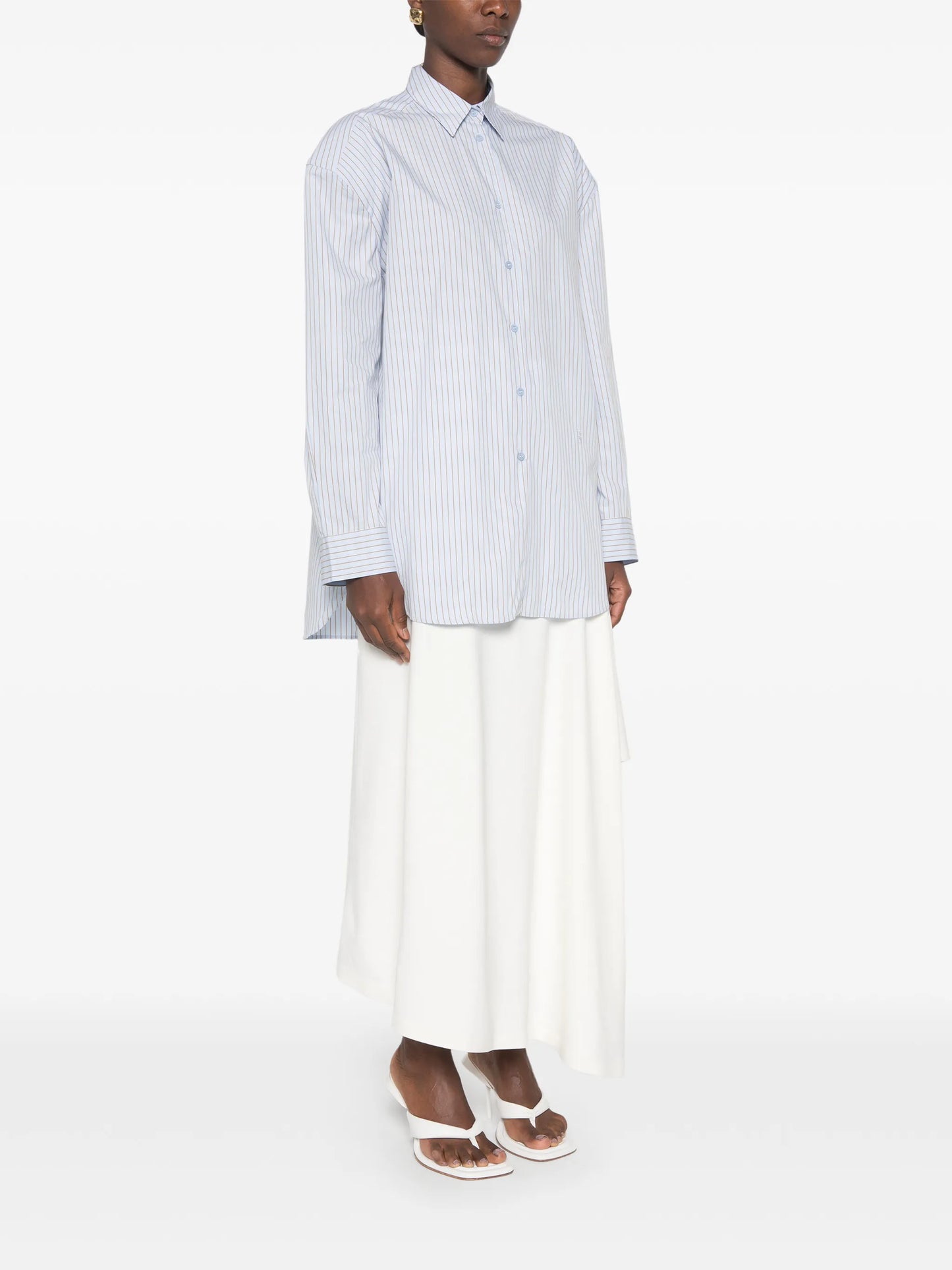 Oana striped-pattern shirt