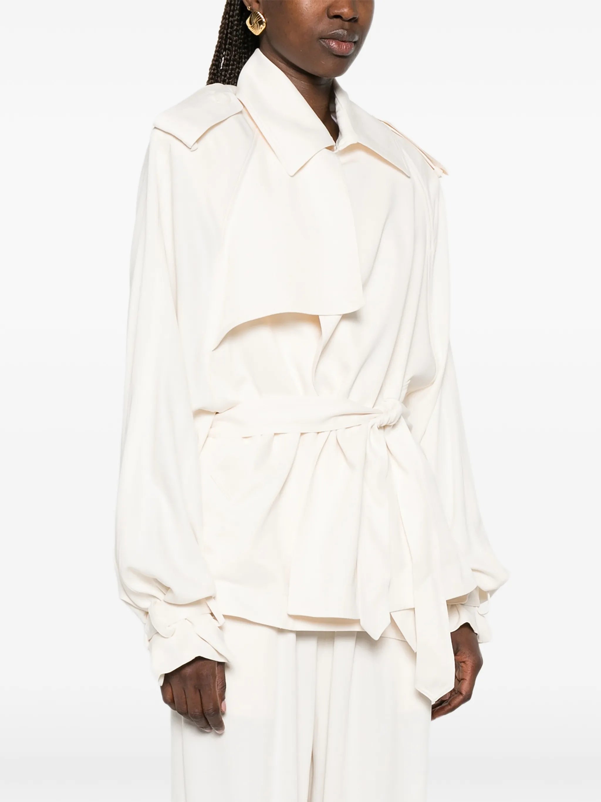 Elva belted trench coat