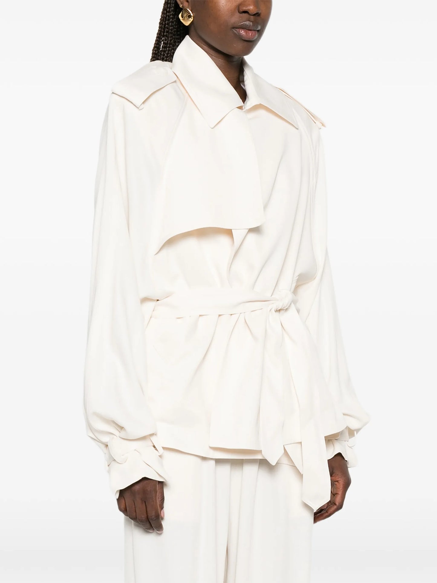 Elva belted trench coat