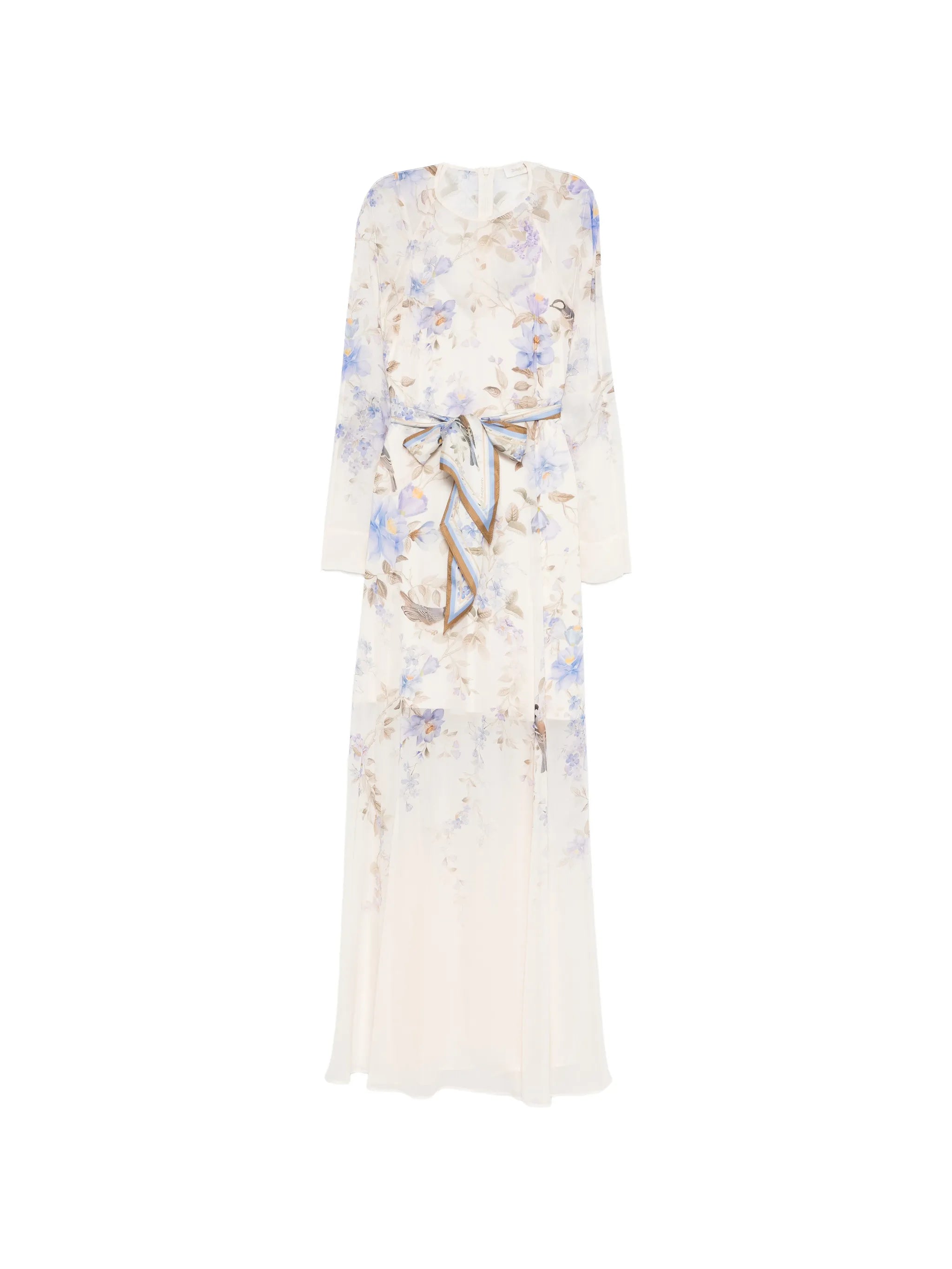 Luna floral print tie maxi dress