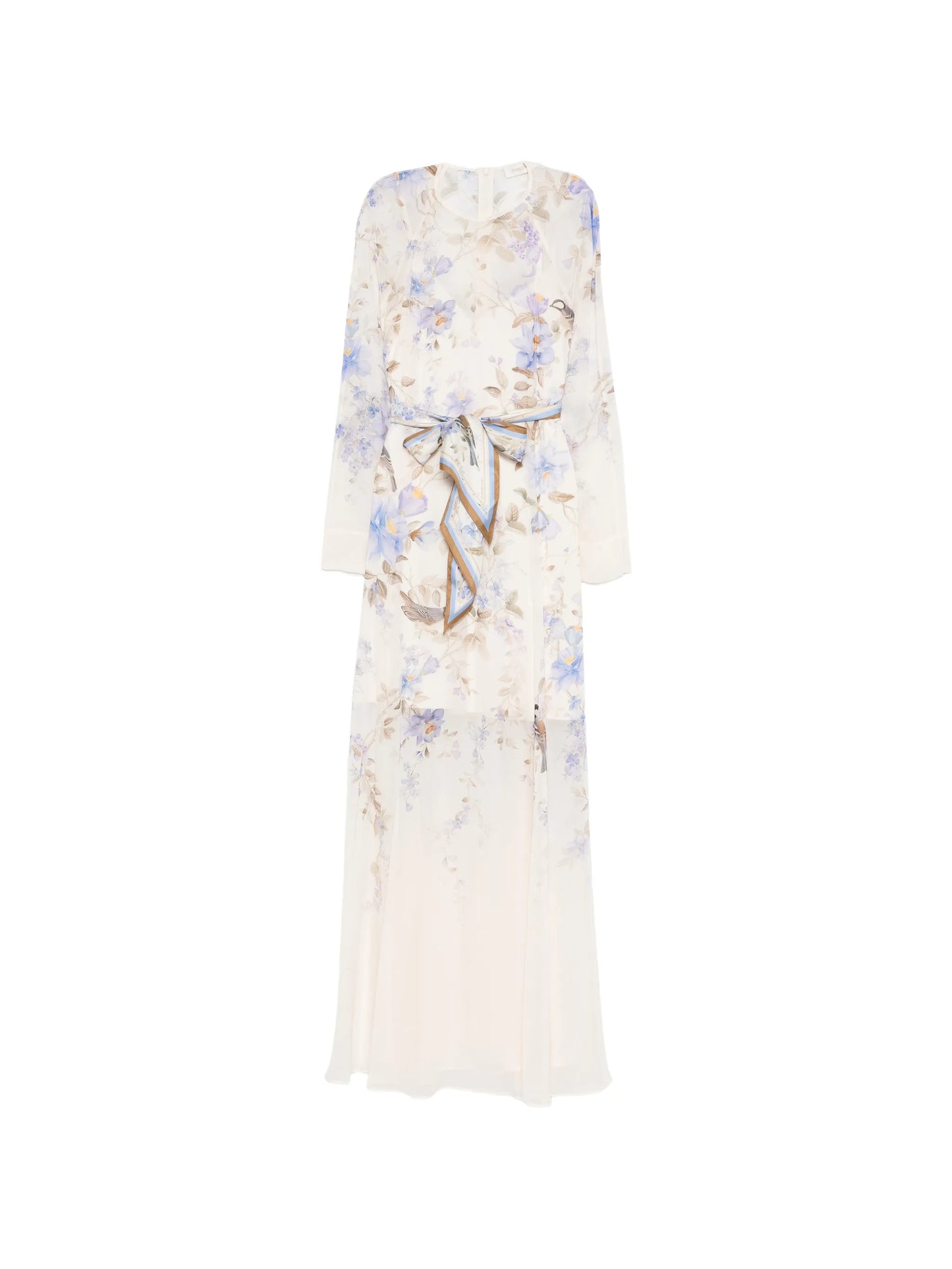 Luna floral print tie maxi dress
