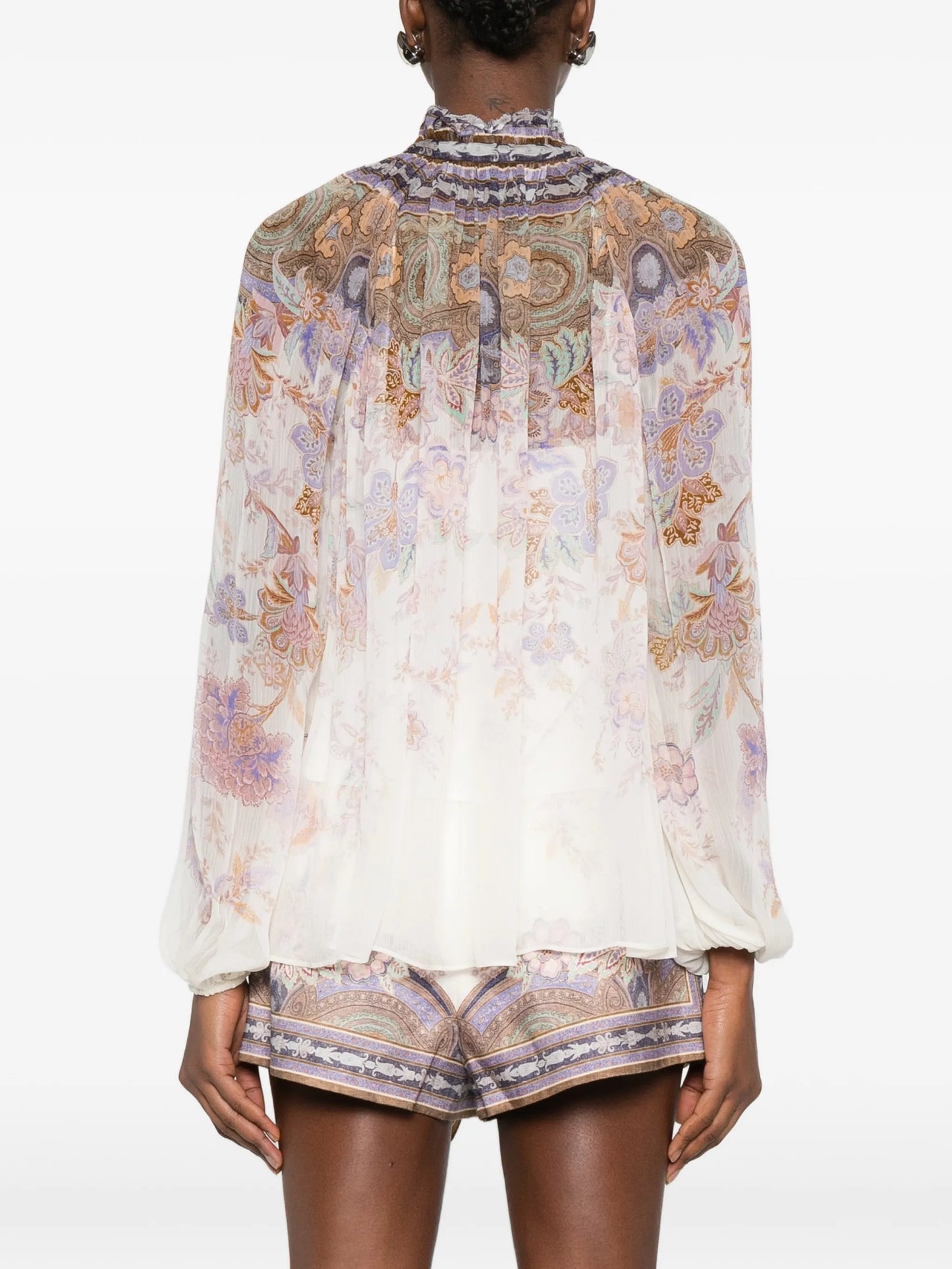 Luna paisley-print blouse