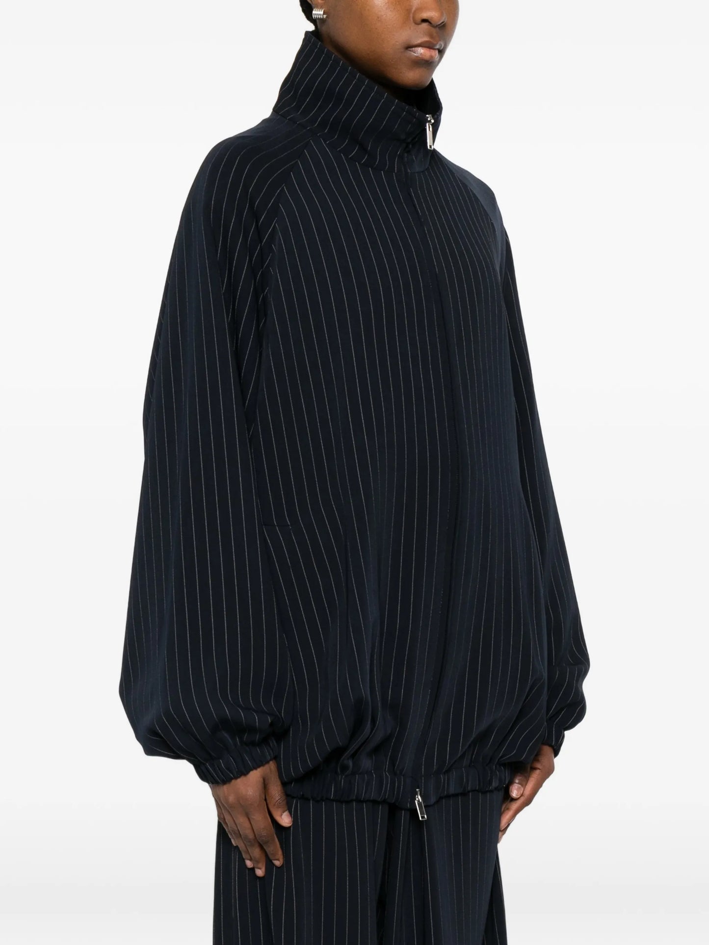 Baxter pinstripe zip jacket