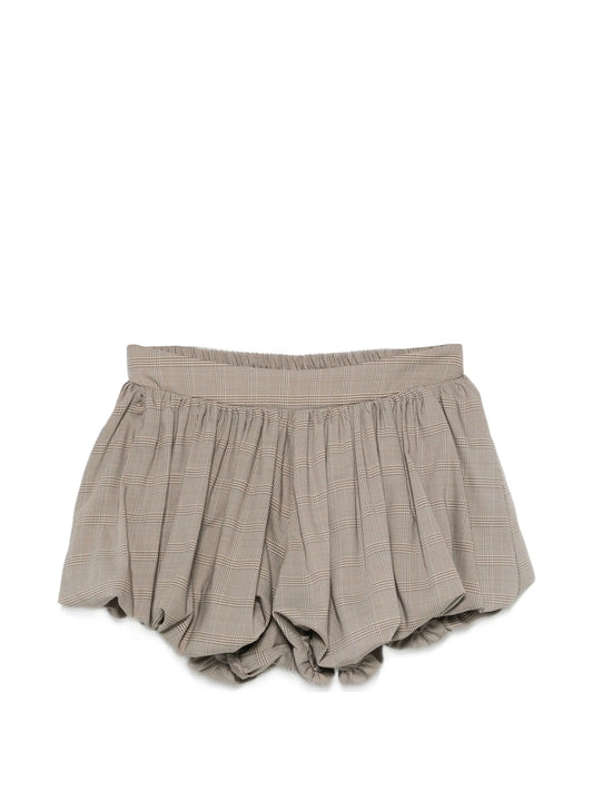 Alina bubble-hem shorts