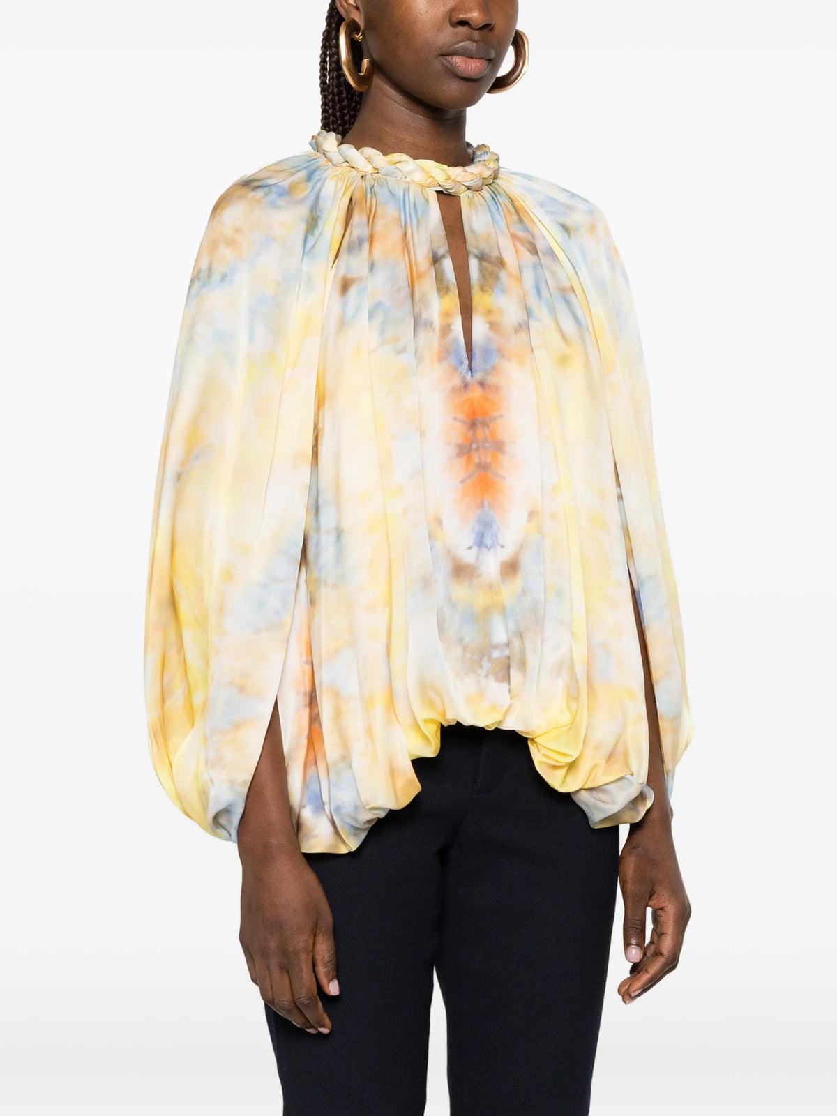 Alchemy twist billow blouse