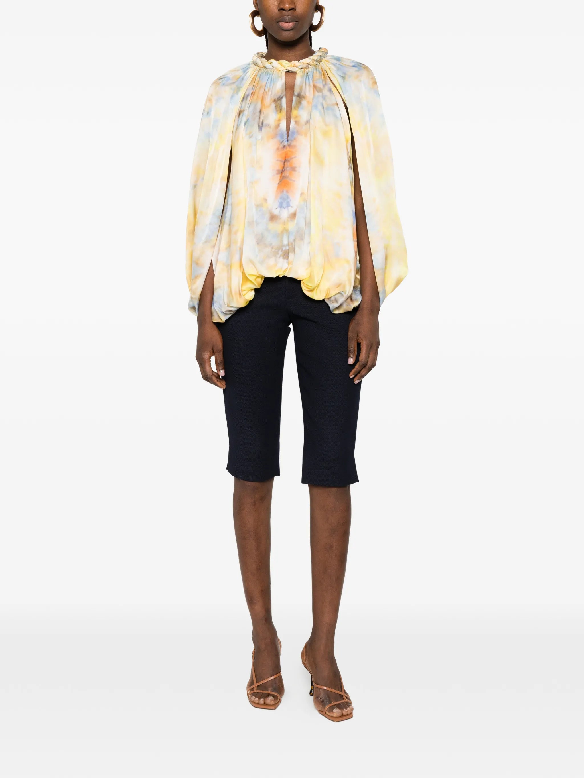 Alchemy twist billow blouse