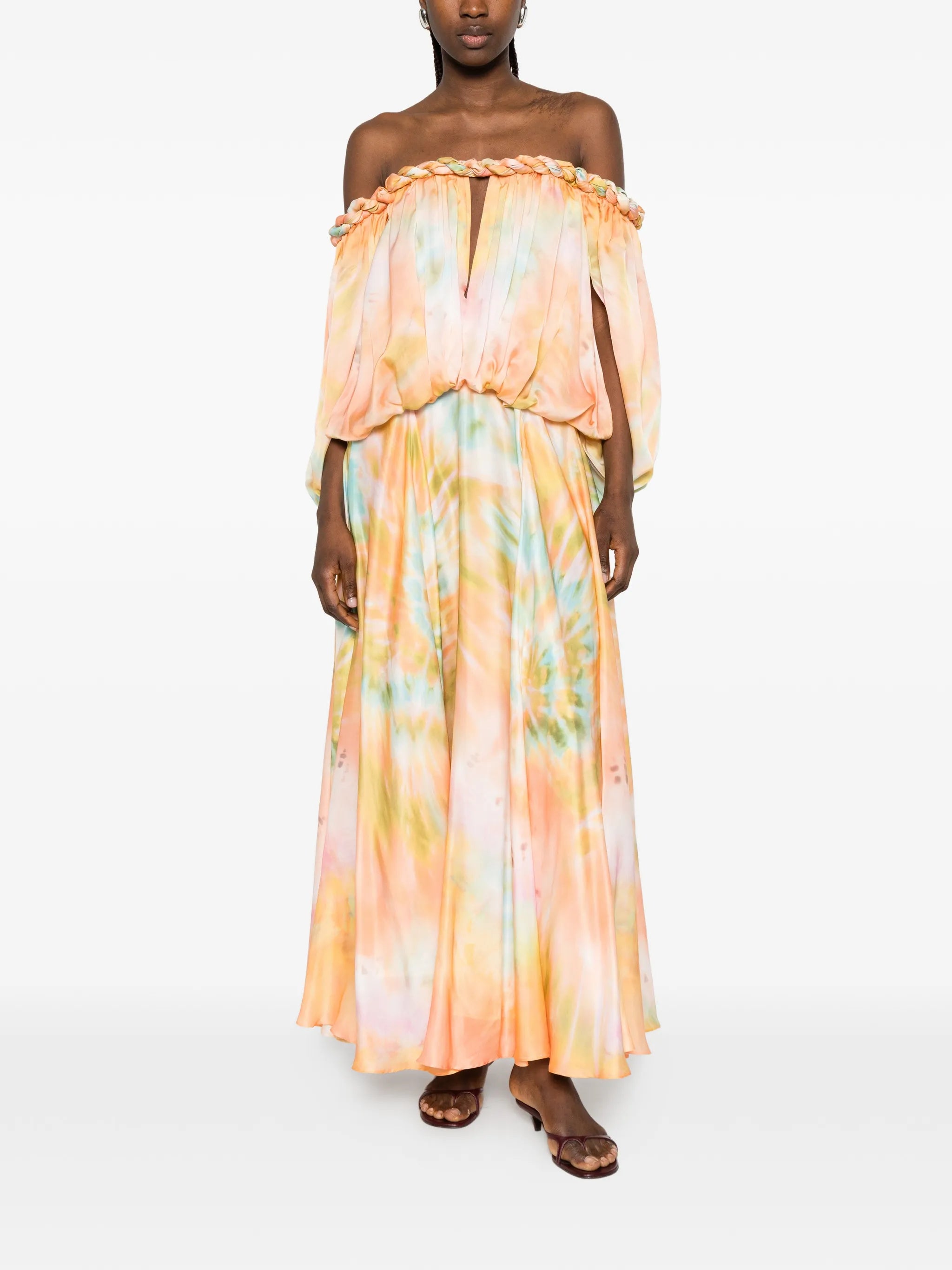 Luna twist billow gown