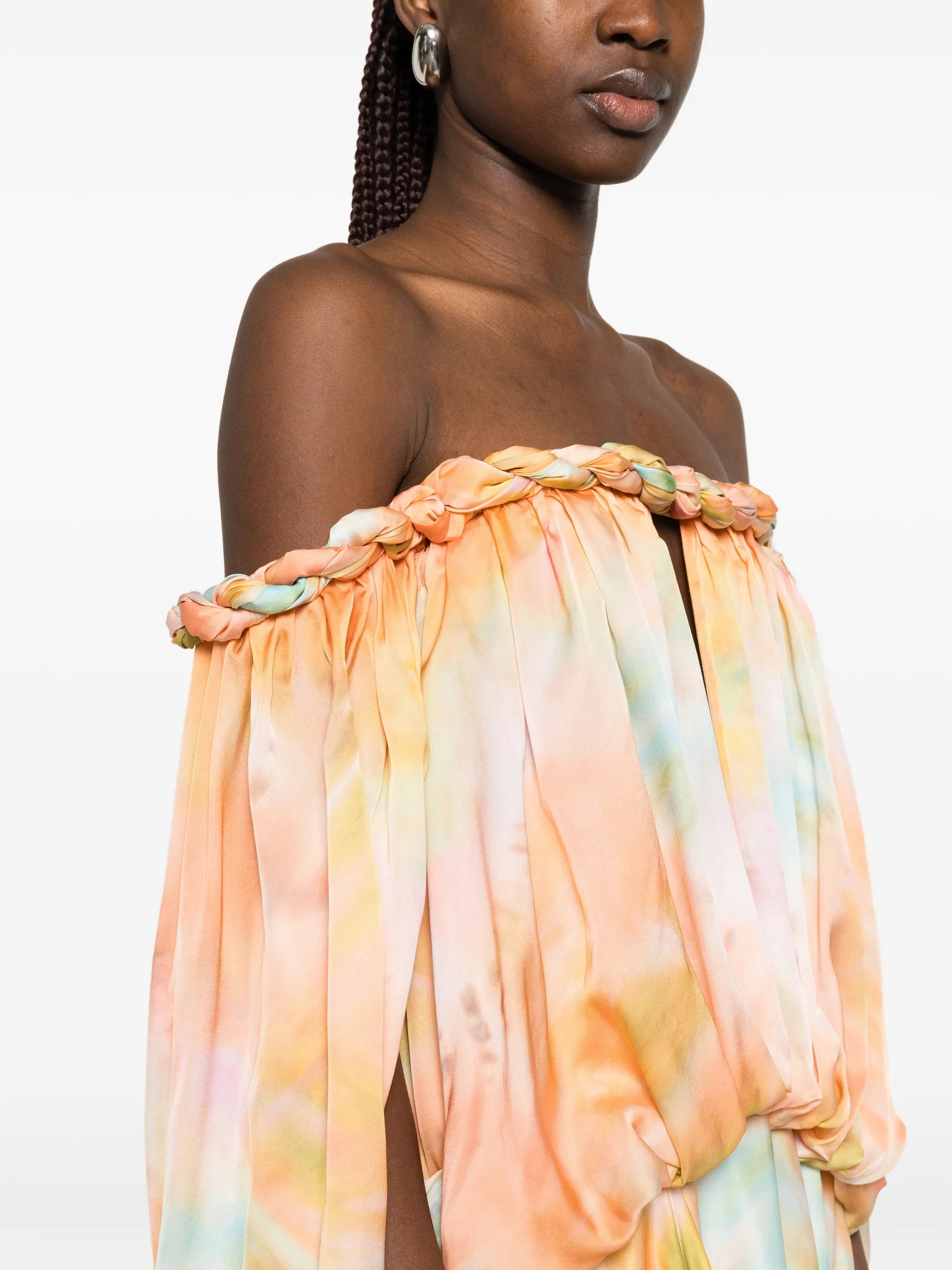 Luna twist billow gown
